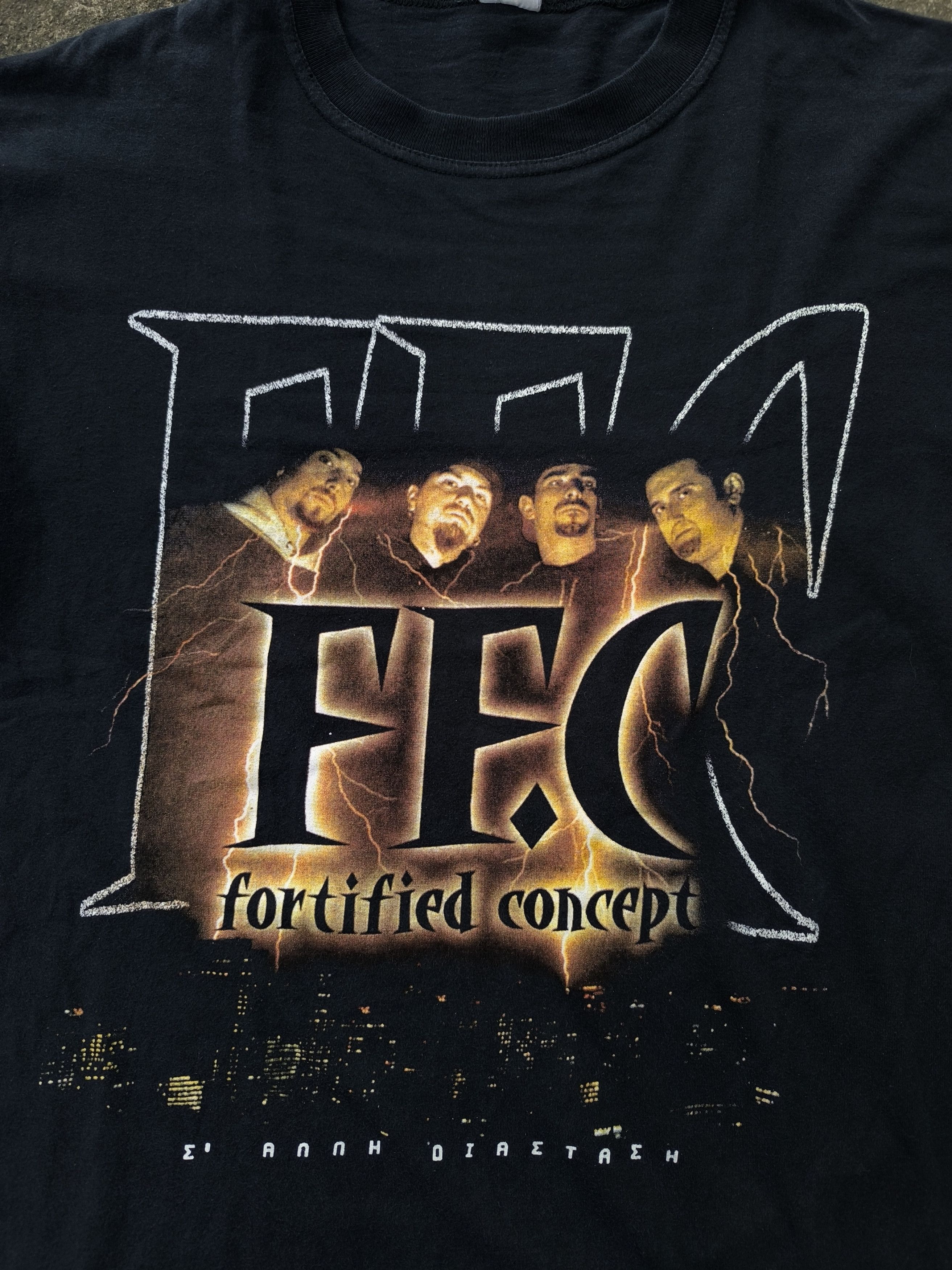 Rap Tees × Vintage Rare FF. C Fortified Concept S' Alli Diastasi Size US L / EU 52-54 / 3 - 2 Thumbnail