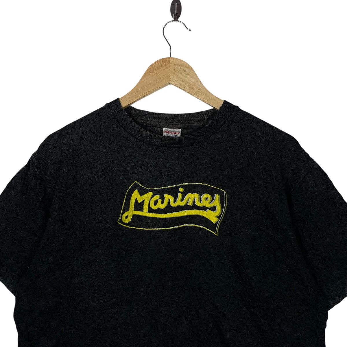 Vintage PRINTSTAR MARINE SCRIPT GRAPHIC T SHIRT VINTAGE Size US L / EU 52-54 / 3 - 2 Thumbnail