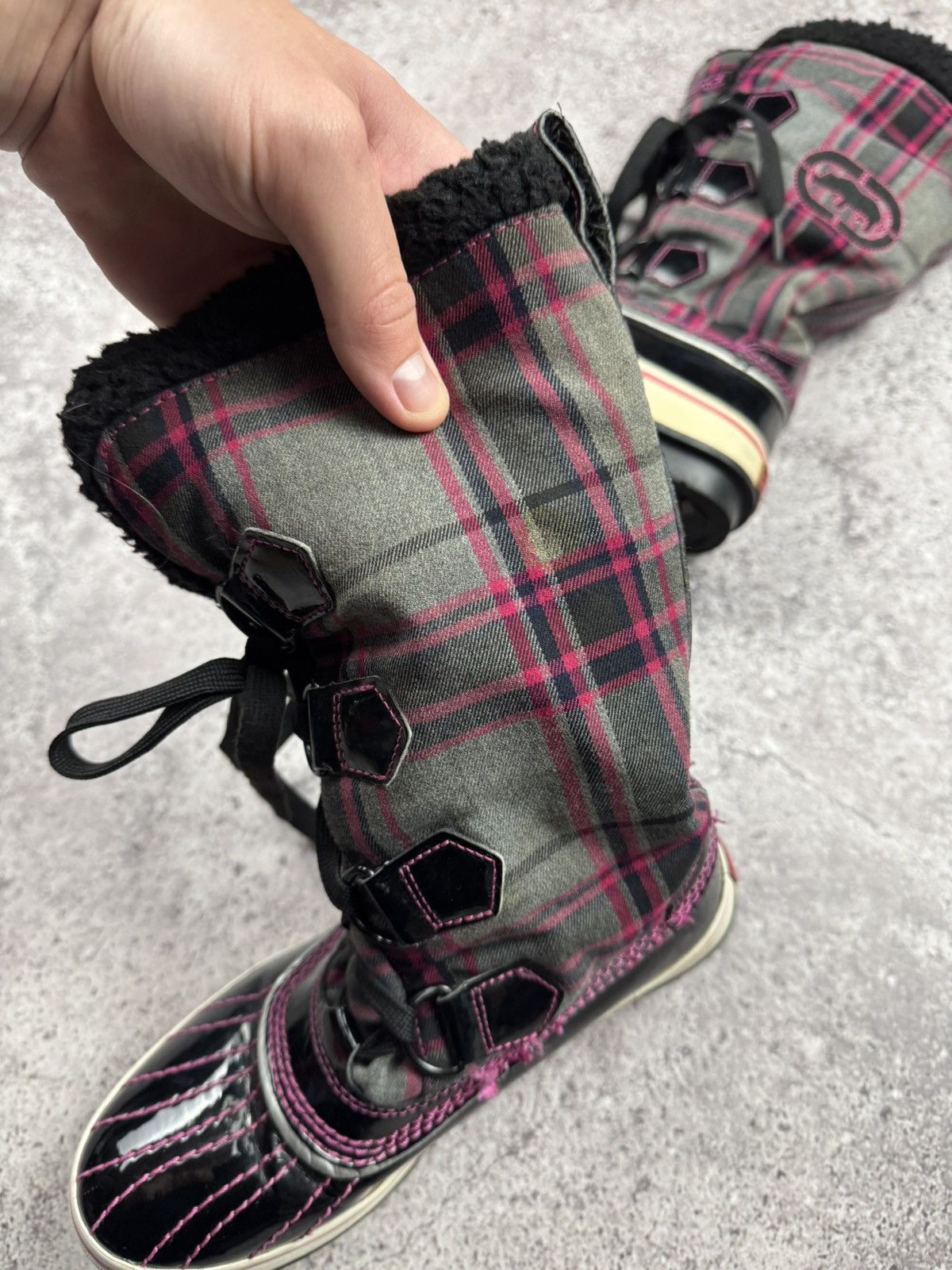 Ecko Unltd. Vintage Y2K Ecko Unltd Fur Japanesse Glamour Boots size 35 Size US 5 / EU 37 - 9 Thumbnail