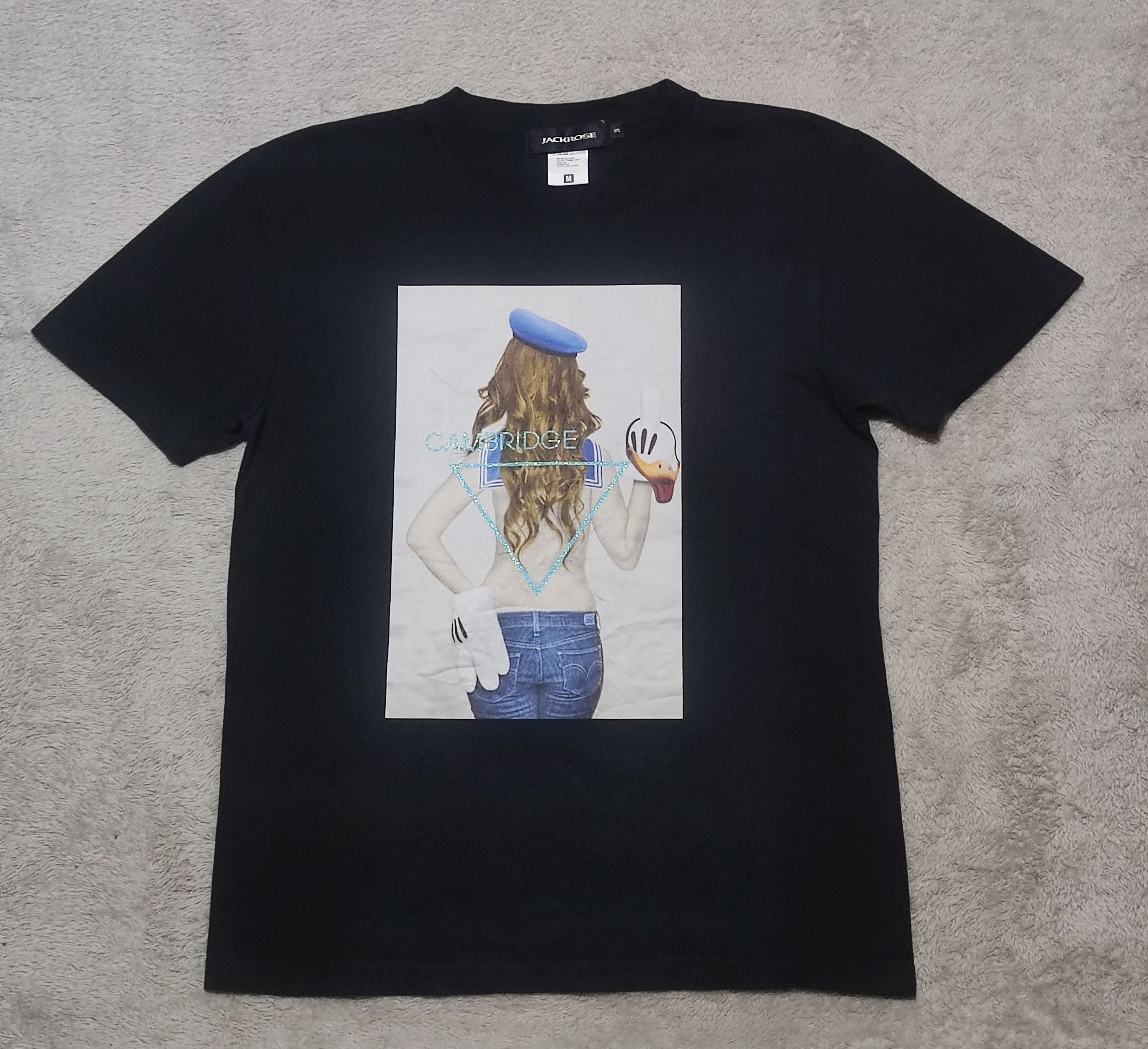 JACKROSE Jackrose "Mouse Girl Middle Fingers" Cambridge Graphics Tee Size M / US 6-8 / IT 42-44 - 2 Thumbnail