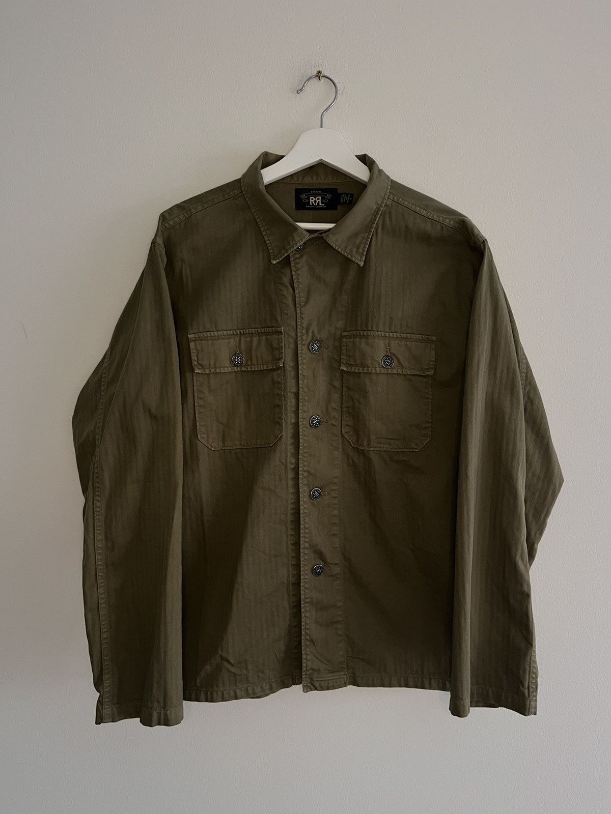 RRL Ralph Lauren RRL - Curtis Herringbone Twill Military Jacket Size US M / EU 48-50 / 2 - 1 Thumbnail