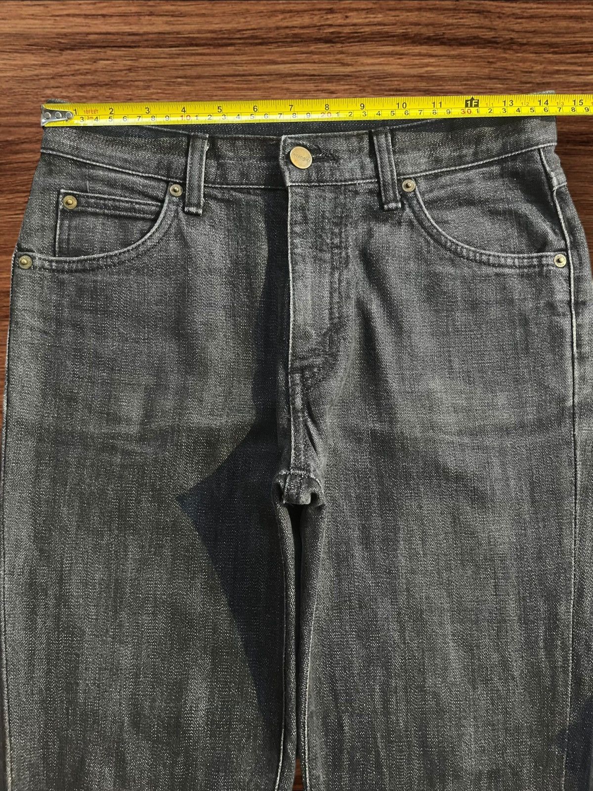 Wrangler Vintage Wrangler Made in Usa Black Wash Mid Rise Flare Jeans Size US 30 / EU 46 - 13 Thumbnail