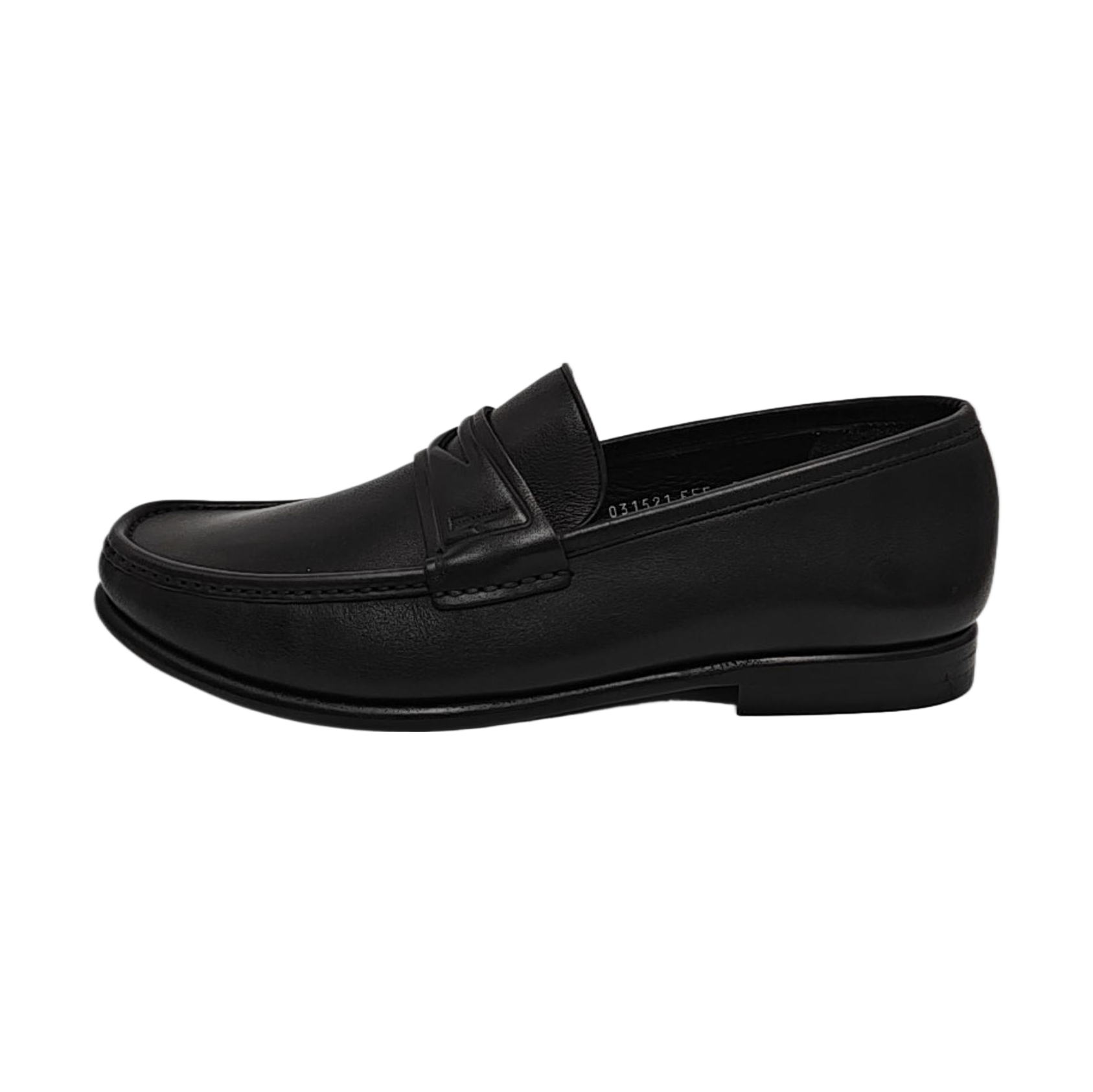 Salvatore Ferragamo Ferragamo Black Leather Penny Loafers 9 Size US 10 / EU 43 - 1 Thumbnail
