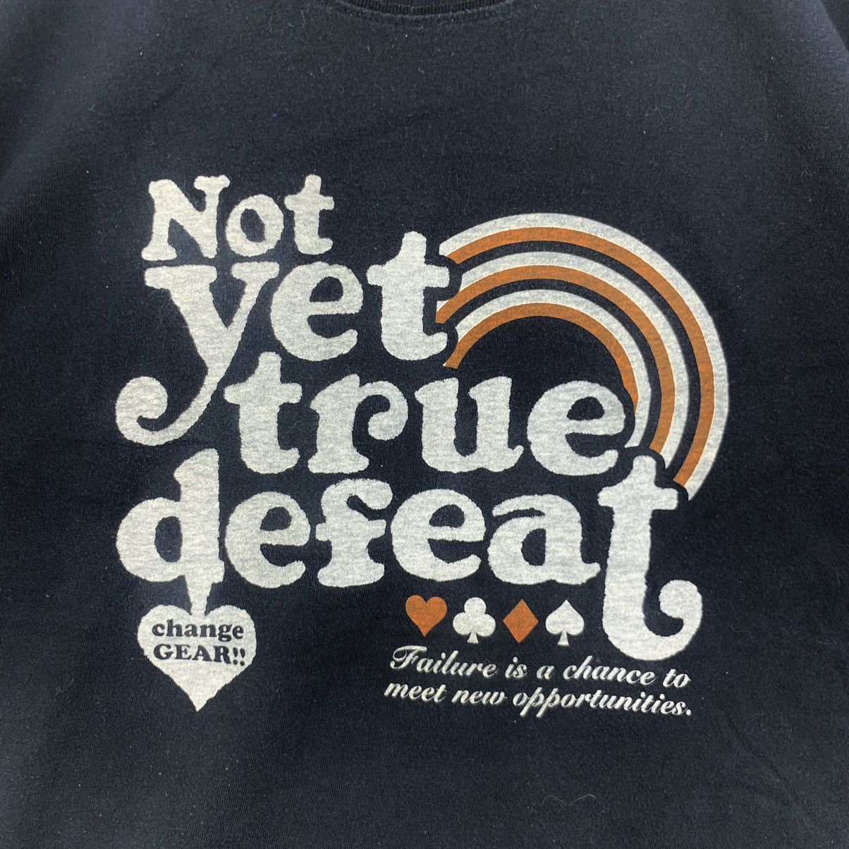 Vintage HADAKA NUNCHACK Not Yet Defeat Change Gear Tee Shirt Size US L / EU 52-54 / 3 - 3 Thumbnail