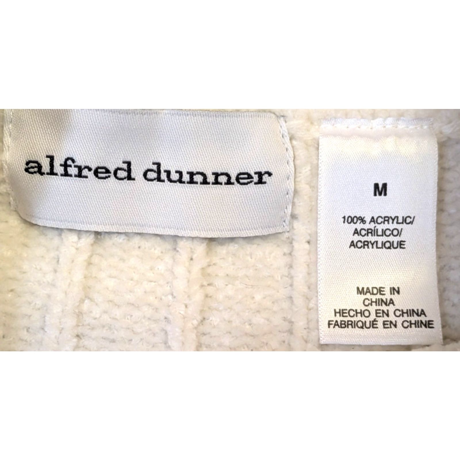 Vintage VINTAGE Alfred Dunner Swiss Chalet Sugar Plum M Cable Knit Pullover Sweater Cardigan Size M / US 6-8 / IT 42-44 - 4 Thumbnail