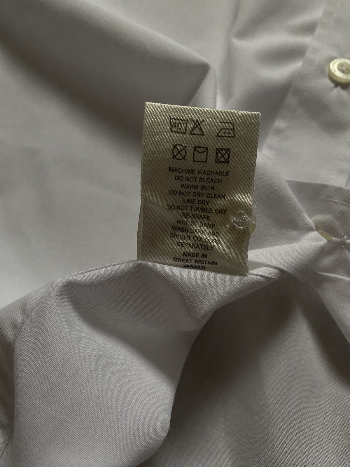 Burberry Burberry White Shirt Size 44R - 6 Thumbnail
