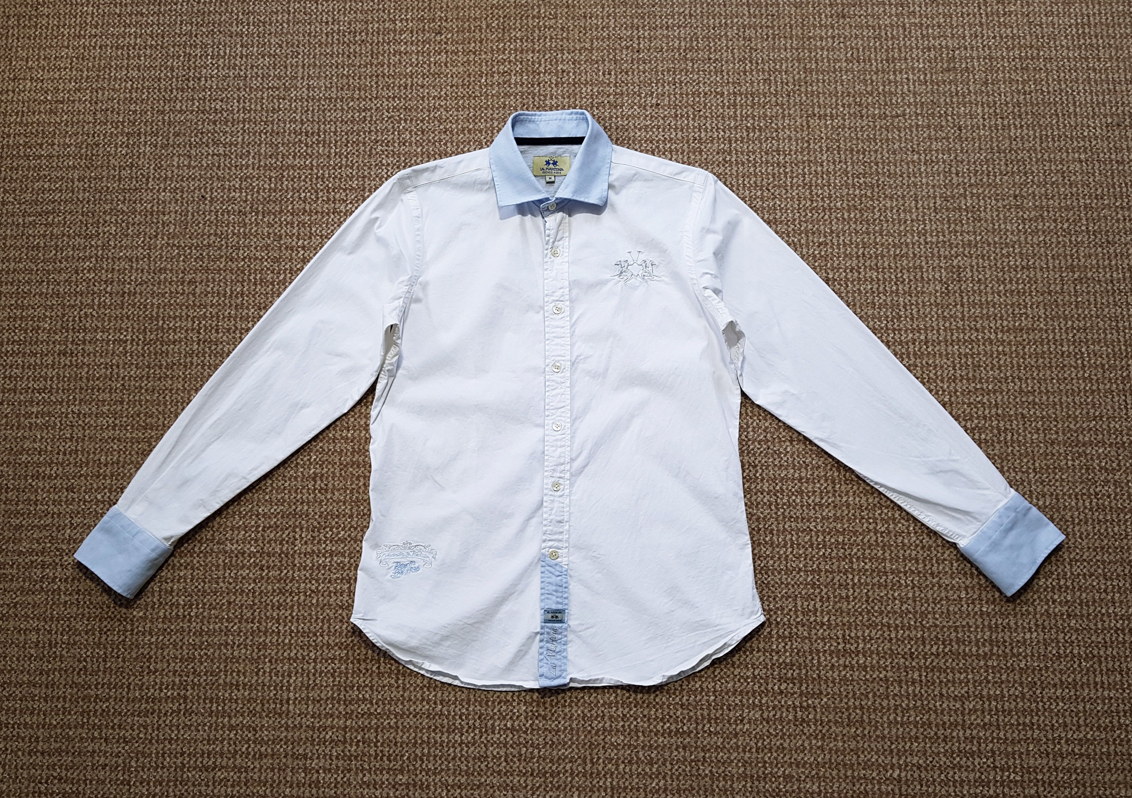 La Martina La Martina Long Sleeve White Shirt Herencia y Tradicion sz M Size US M / EU 48-50 / 2 - 1 Thumbnail