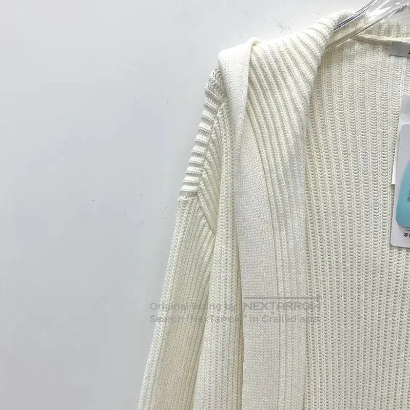 Max Mara MaxMara White Cotton Women's Cardigan . Size L / US 10 / IT 46 - 3 Thumbnail
