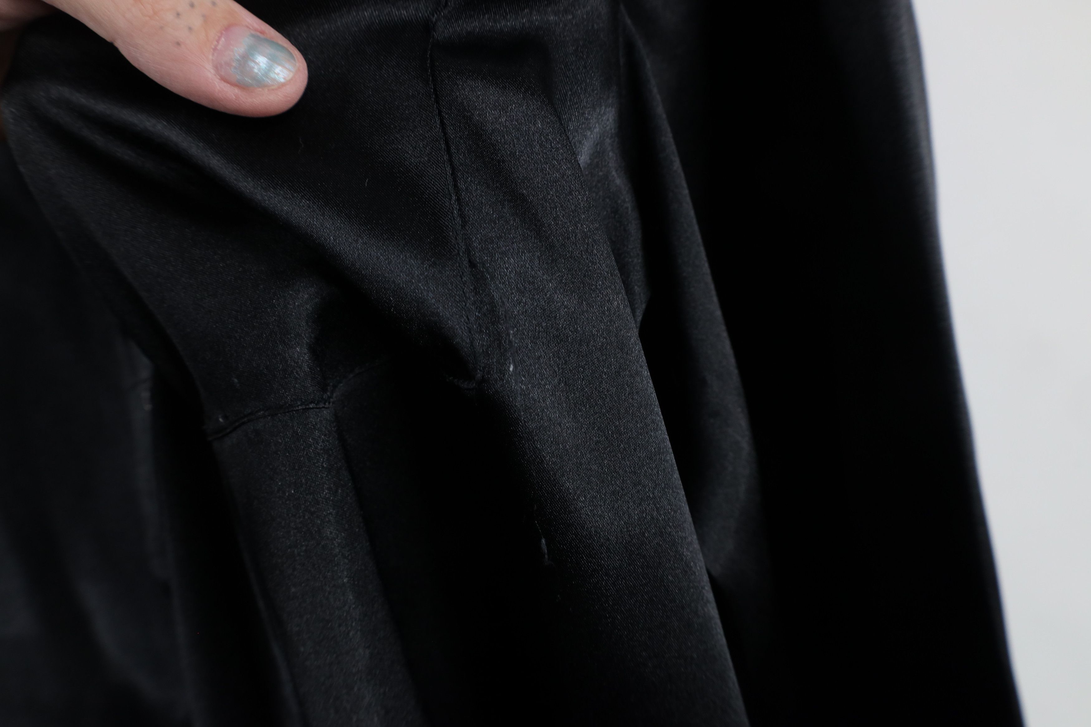 Vintage Vintage 90s Streetwear Polyester Collared Button Shirt Black Size US M / EU 48-50 / 2 - 5 Thumbnail
