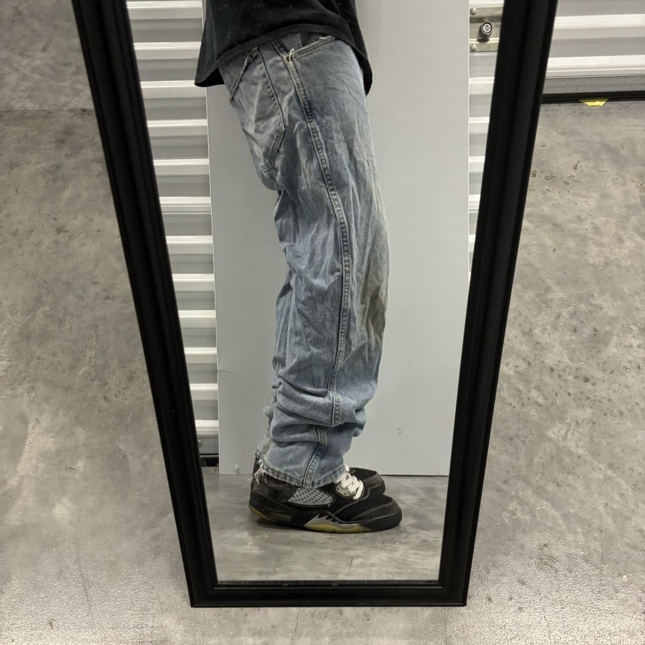 Japanese Brand × Vintage Crazy Vintage 90s Grunge Light Wash Distressed Denim Jeans! Size US 32 / EU 48 - 2 Thumbnail