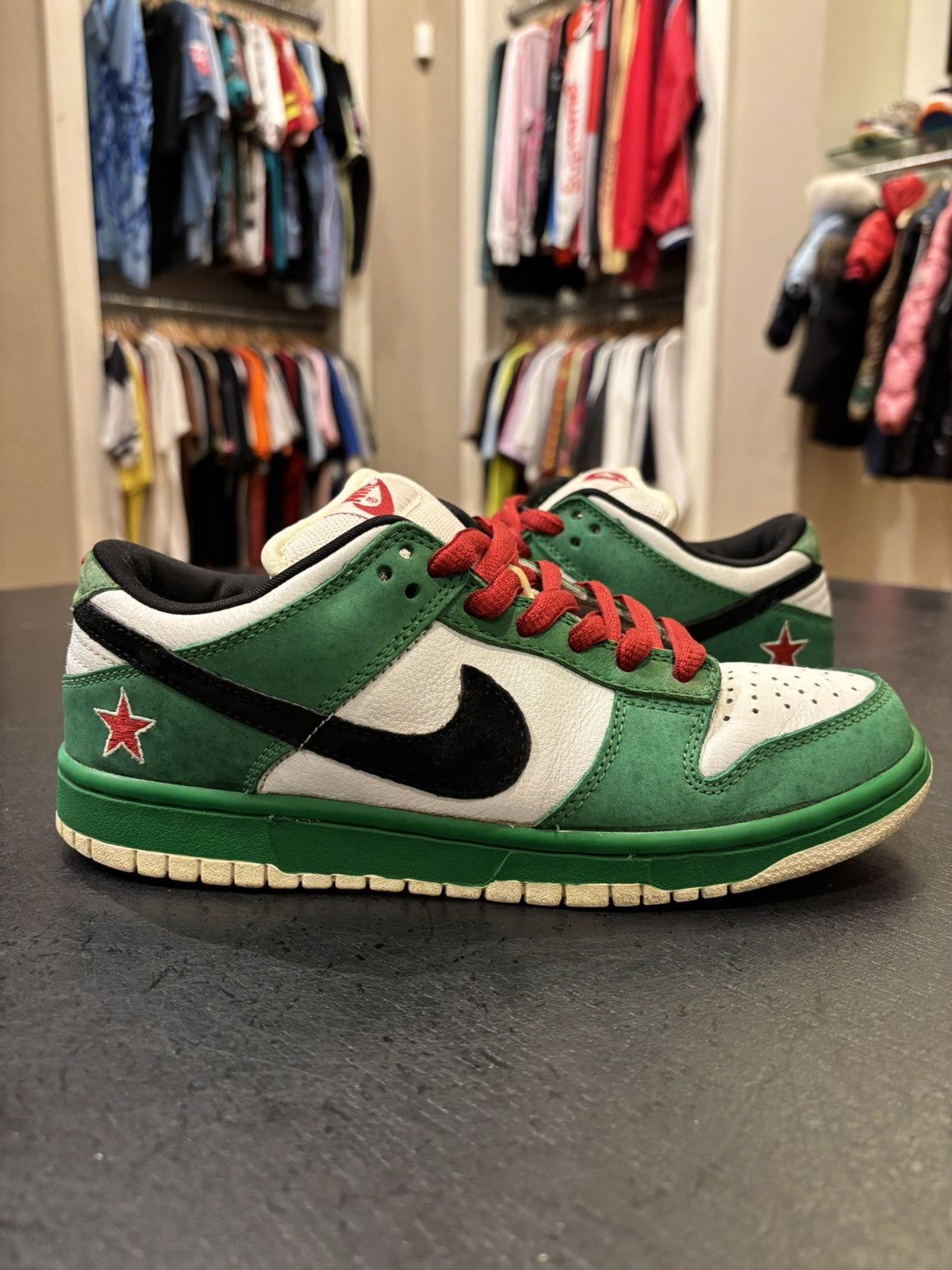 Nike Nike Dunk SB Low ‘Heineken’ Size US 7 / EU 40 - 2 Thumbnail