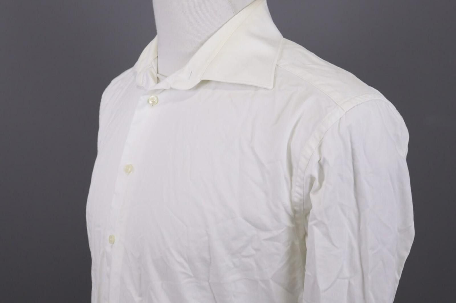 Suitsupply Suit Supply Egyptian Cotton White Shirt Size 41 / L Size US M / EU 48-50 / 2 - 9 Thumbnail