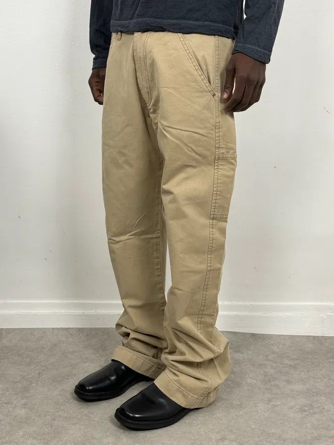 Armani 2000s Armani Beige Cozy Flared Pants Size US 32 / EU 48 - 2 Thumbnail