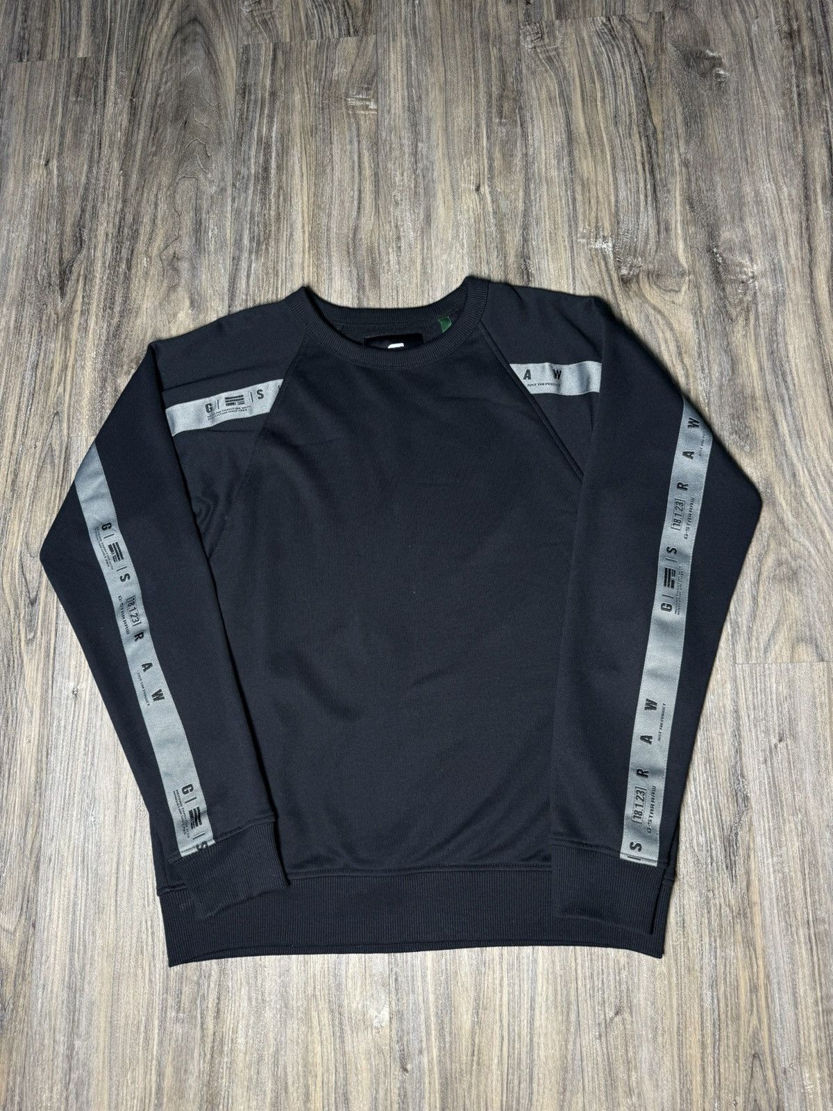 G-Star G- Star Raw Raglan Taping Sweater Black mens Size US L / EU 52-54 / 3 - 1 Thumbnail