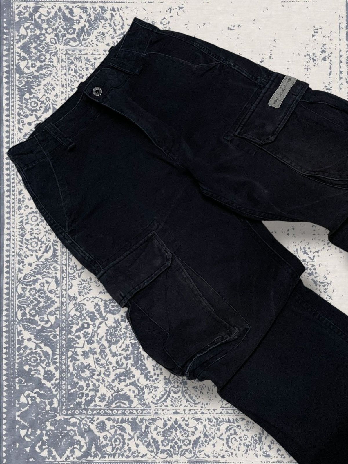 Designer × Polo Ralph Lauren × Vintage Vintage Designer Polo Raplh Laurent Distressed Cargo Pant Size US 29 - 7 Thumbnail