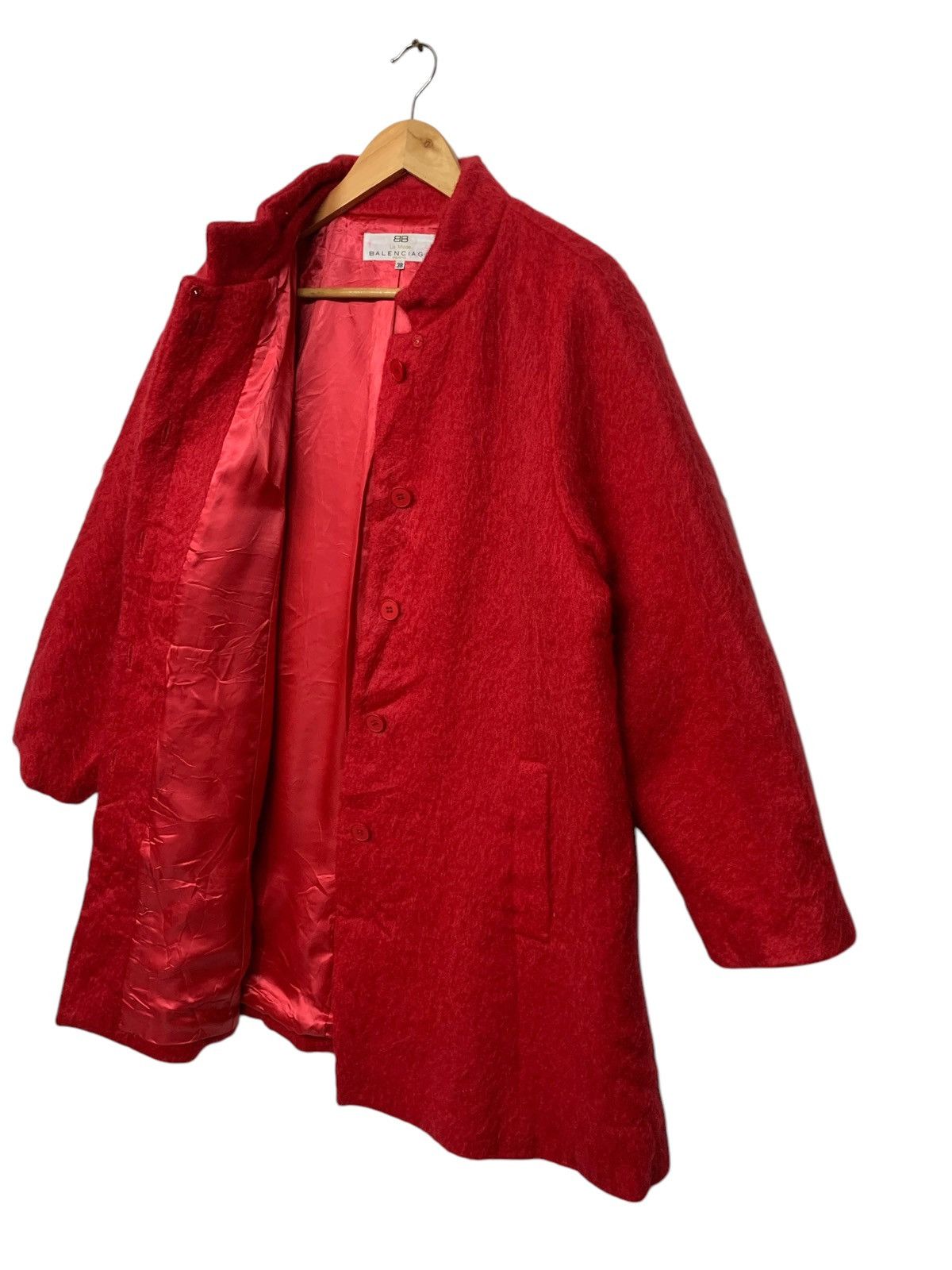 Balenciaga × Vintage Rare Balenciaga Wool Long Jacket Button Down Size M / US 6-8 / IT 42-44 - 3 Thumbnail