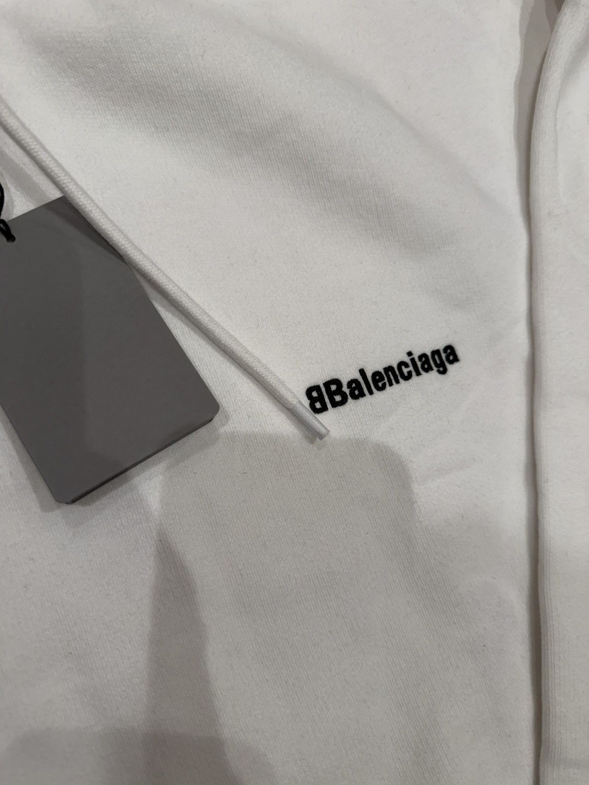 Balenciaga Balenciaga Logo Hoodie White Size US M / EU 48-50 / 2 - 3 Thumbnail