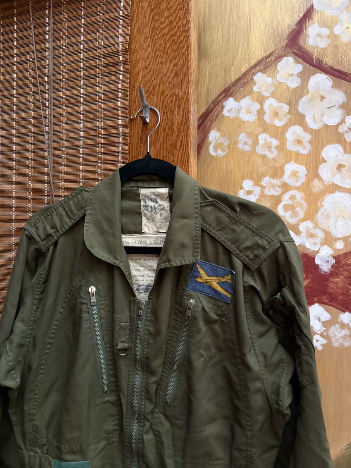Vintage 60s RAF Lightweight Flying Suit Coverall MK 7A Size 3 S-M Size US 30 / EU 46 - 4 Thumbnail