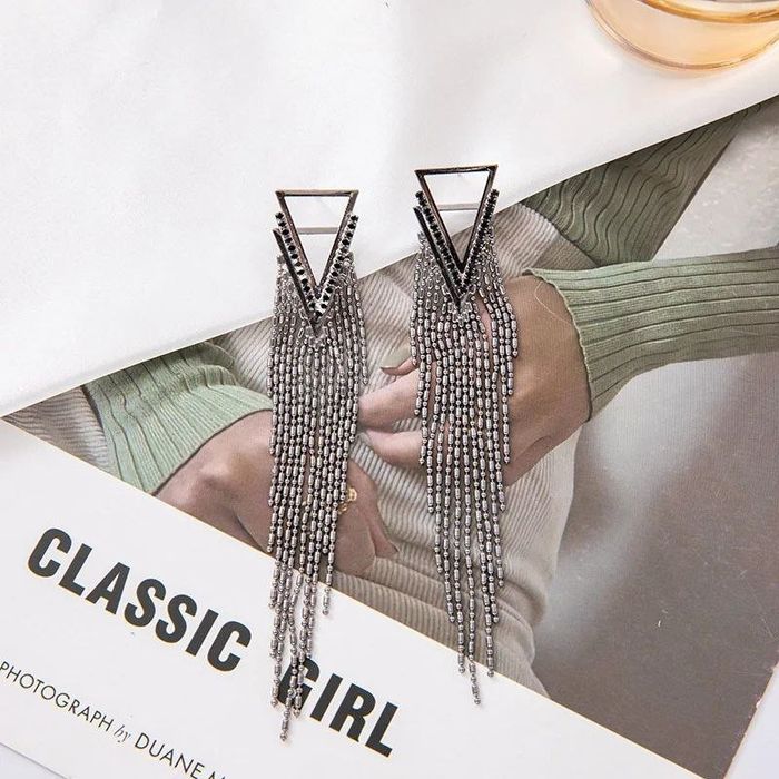 Vintage Silver Y2k Gothic Opium Earring For Woman | Grailed