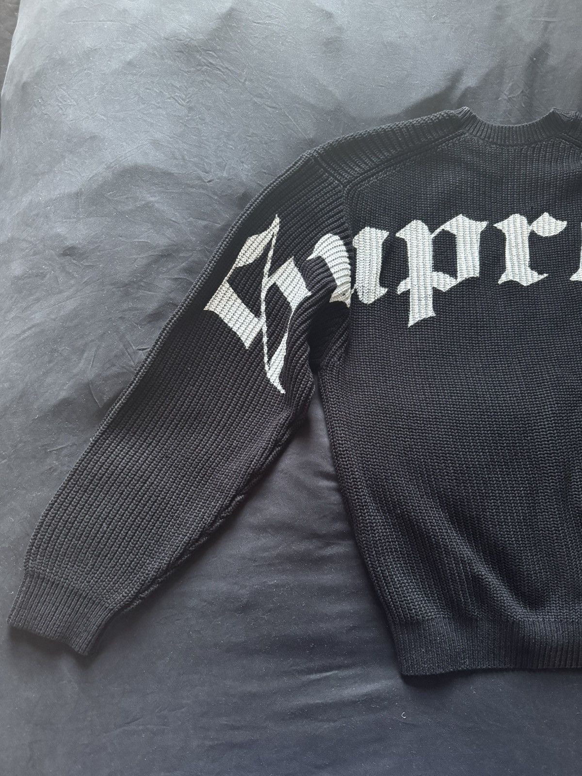 Supreme Supreme knit sweater black size medium Size US M / EU 48-50 / 2 - 2 Thumbnail