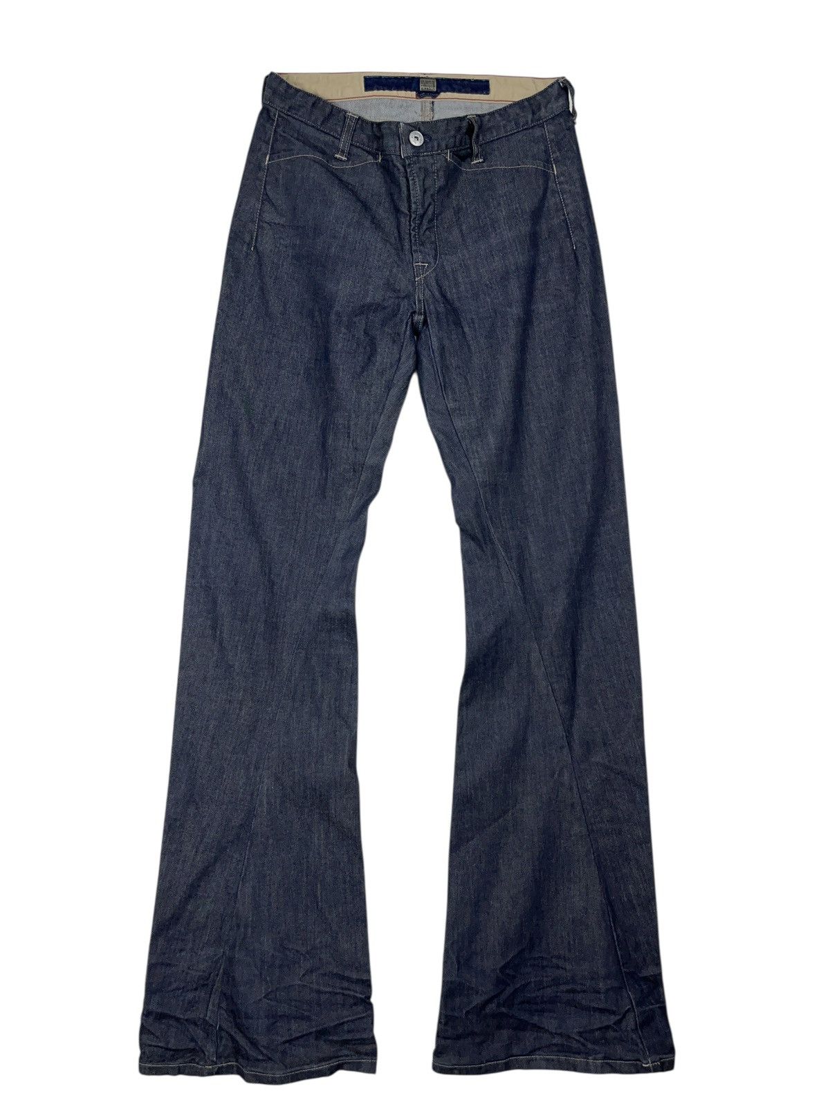 Marithe + Francois Girbaud Vintage 90s Marithe Francois Gibraud Jeans Flared Bootcut Size 28" / US 6 / IT 42 - 1 Thumbnail