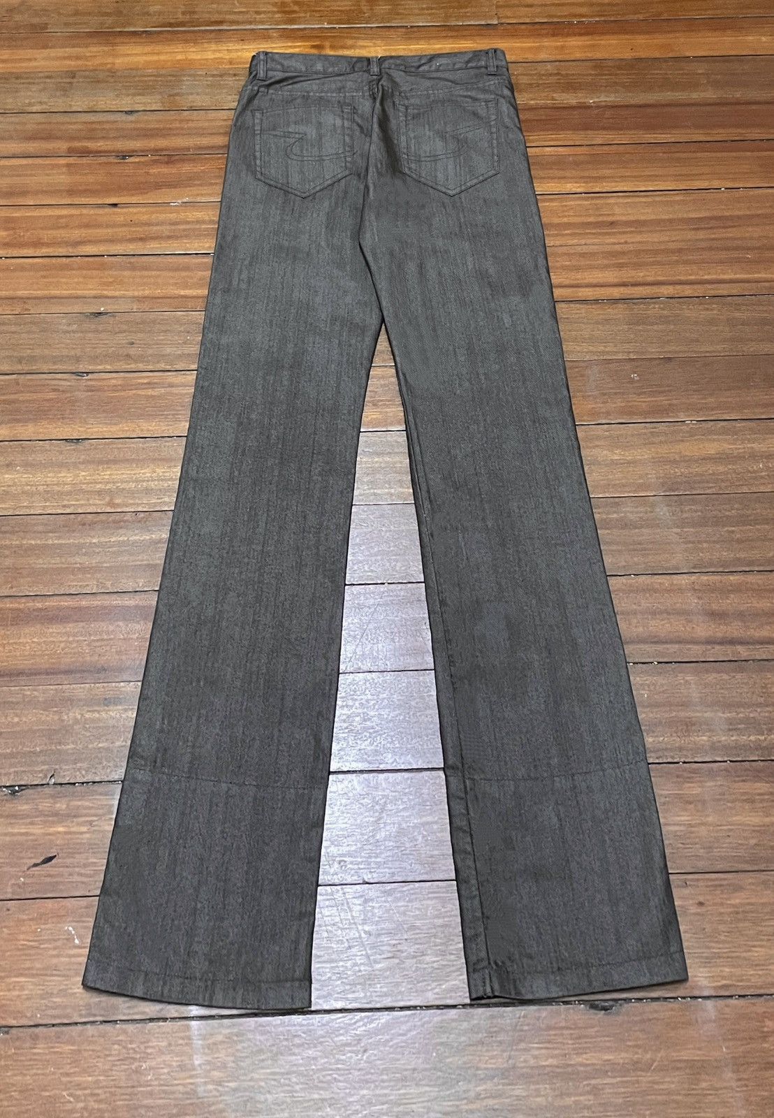 Le Grande Bleu (L.G.B.) Very Rare Vintage Brand Semantic Design Metallic Pants 2000s Size US 31 - 2 Thumbnail