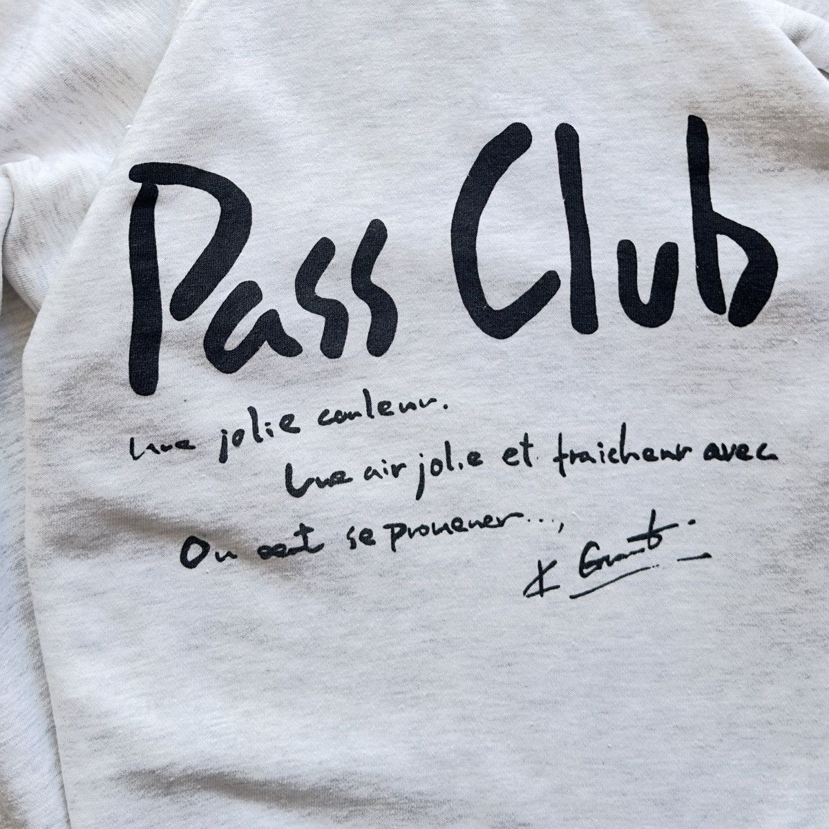 Other VIBRO PASS CLUB HANDWRITTEN LOGO CREWNECK ART GRAPHIC Size US M / EU 48-50 / 2 - 4 Thumbnail