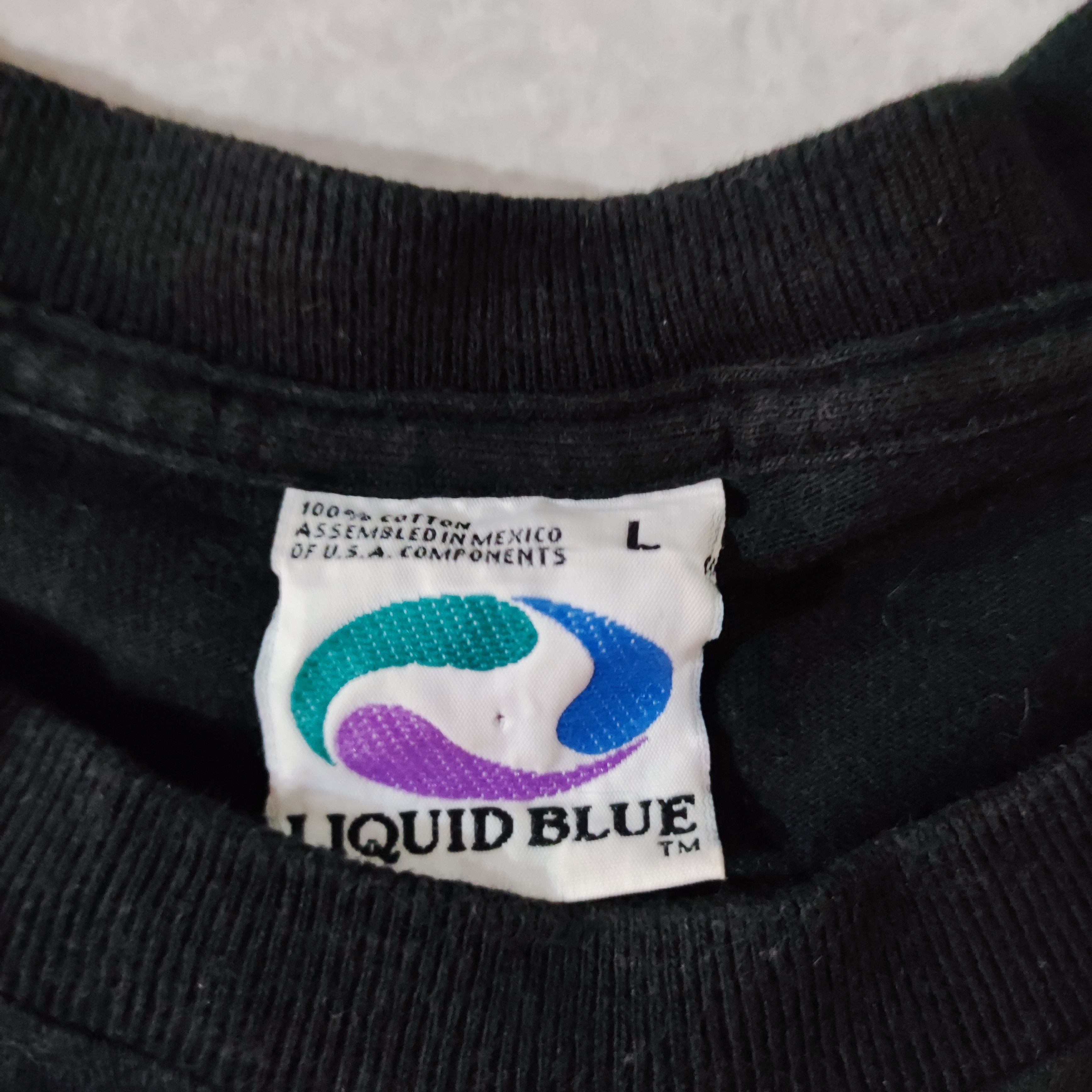 Liquid Blue × Vintage Vintage 90s Cats Suck Bulldog Biker T-Shirt Size US XL / EU 56 / 4 - 3 Thumbnail
