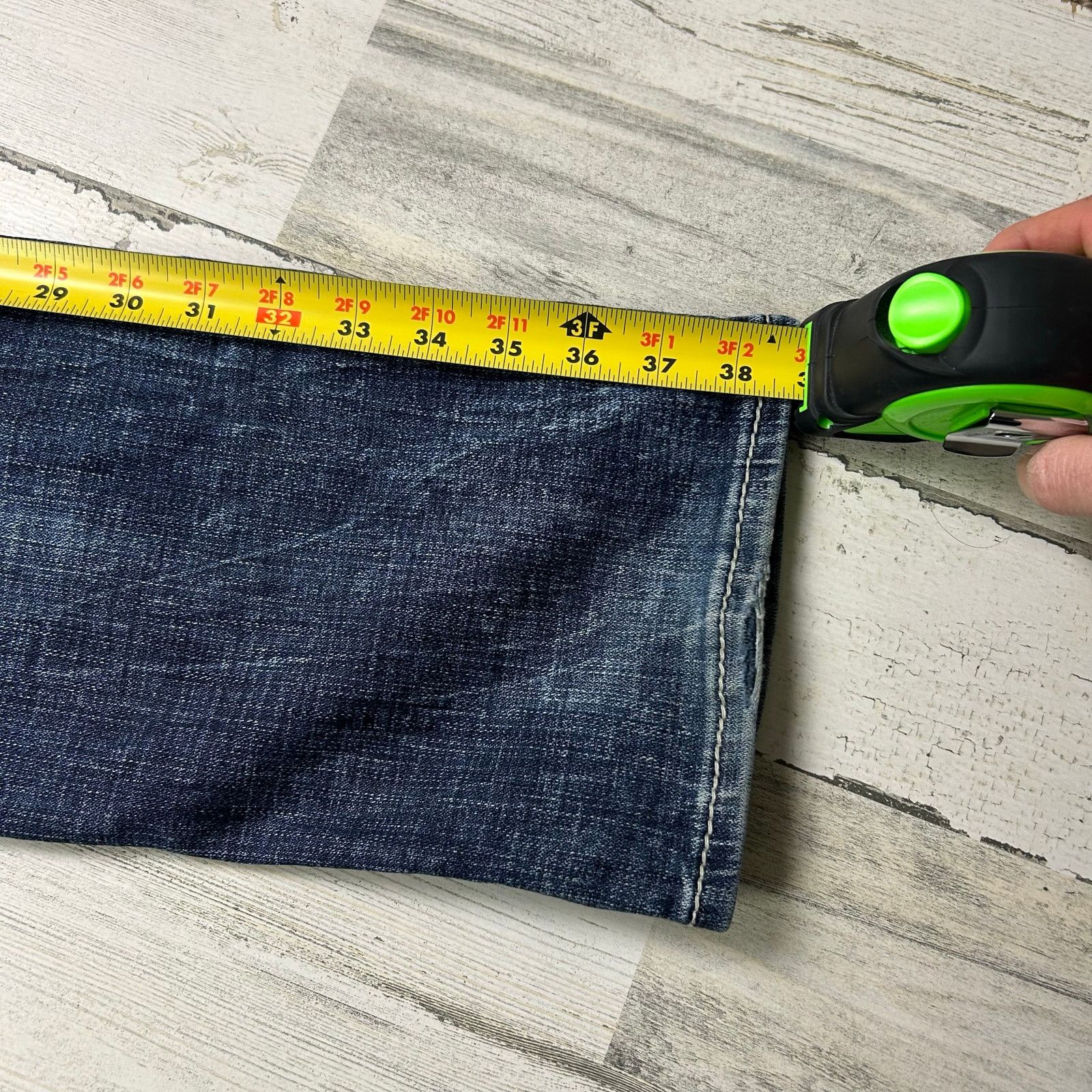 Salvage Salvage Distressed Mayhem Straight Denim Jeans Size US 32 / EU 48 - 9 Thumbnail