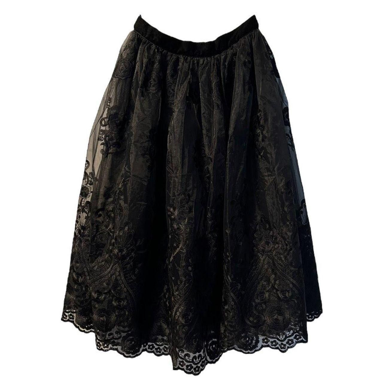 image of Dior O1W1Db10124 Skirt In Black, Women's (Size 30)