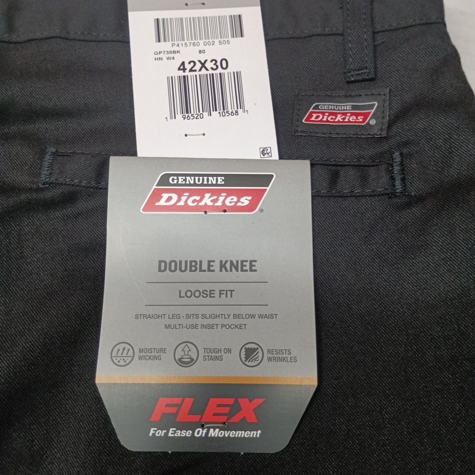 Dickies Dickies Loose Fit Double Knee Work Pants Men's 42x30 Black Size US 42 / EU 58 - 2 Thumbnail