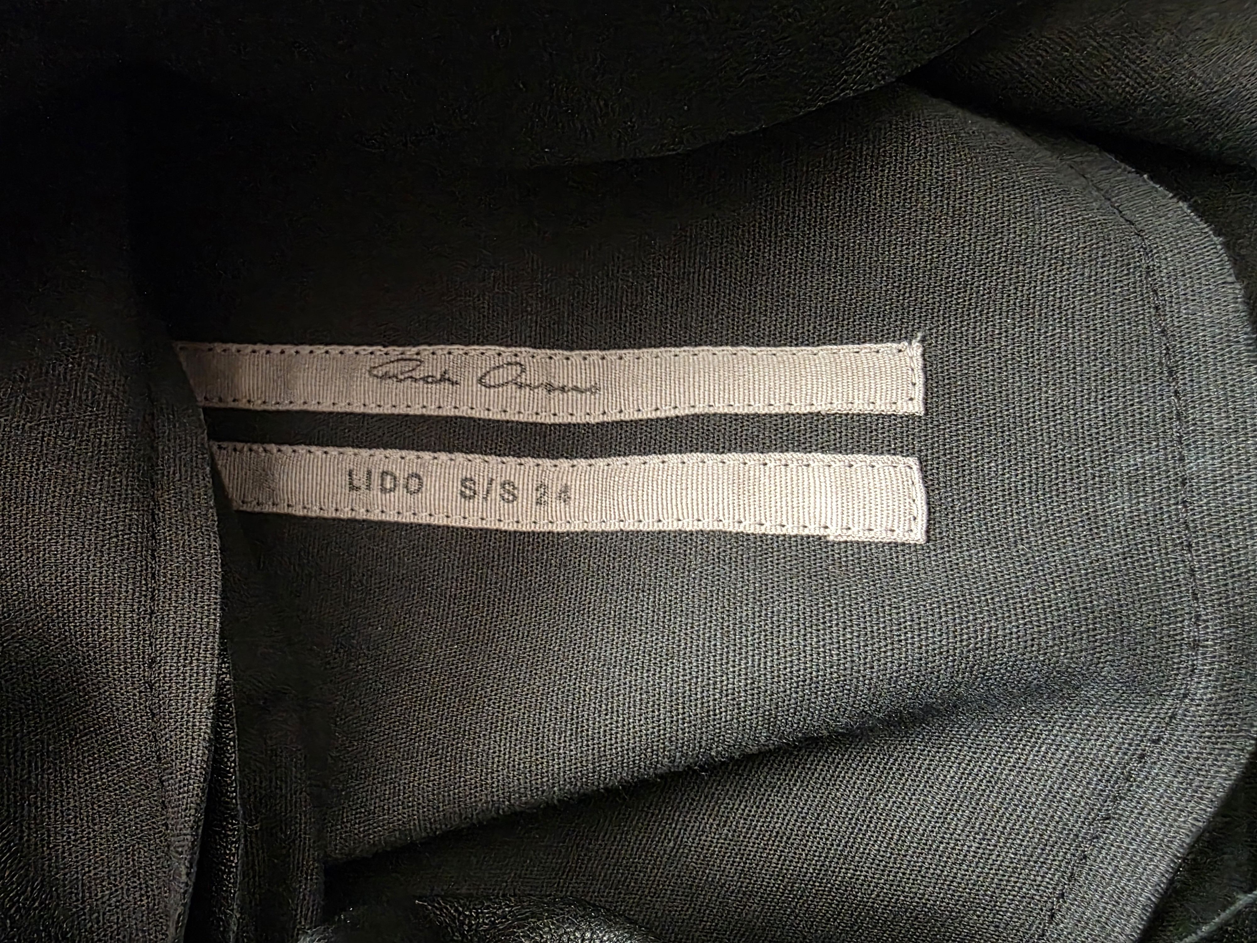 Rick Owens Runway LIDO Rick Owens 46 size top leather 100% very stretch Size US S / EU 44-46 / 1 - 8 Thumbnail