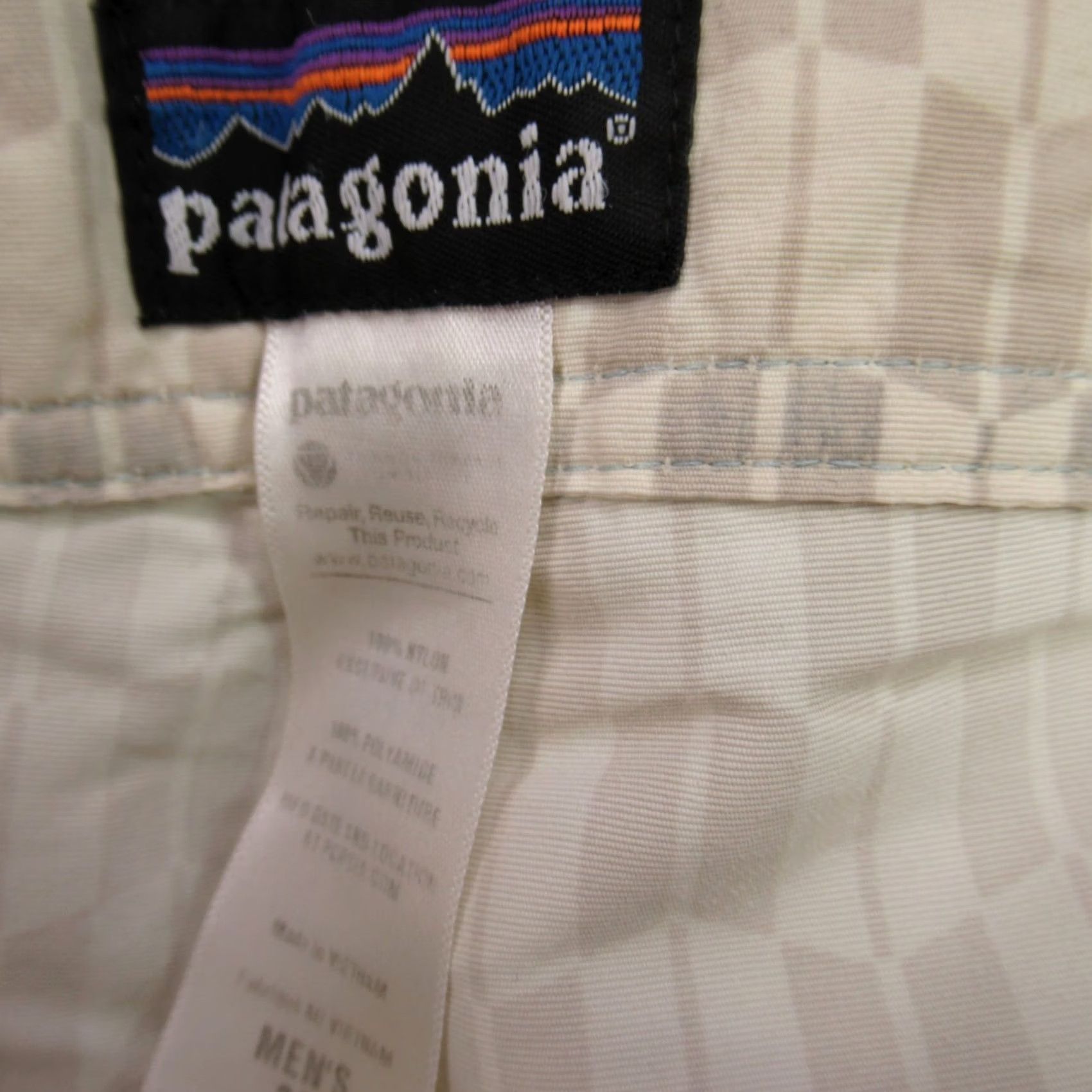 Patagonia Patagonia Board Shorts Mens Lightweight Swim Trunks Swimwear Beige 33 Size US 33 - 3 Thumbnail