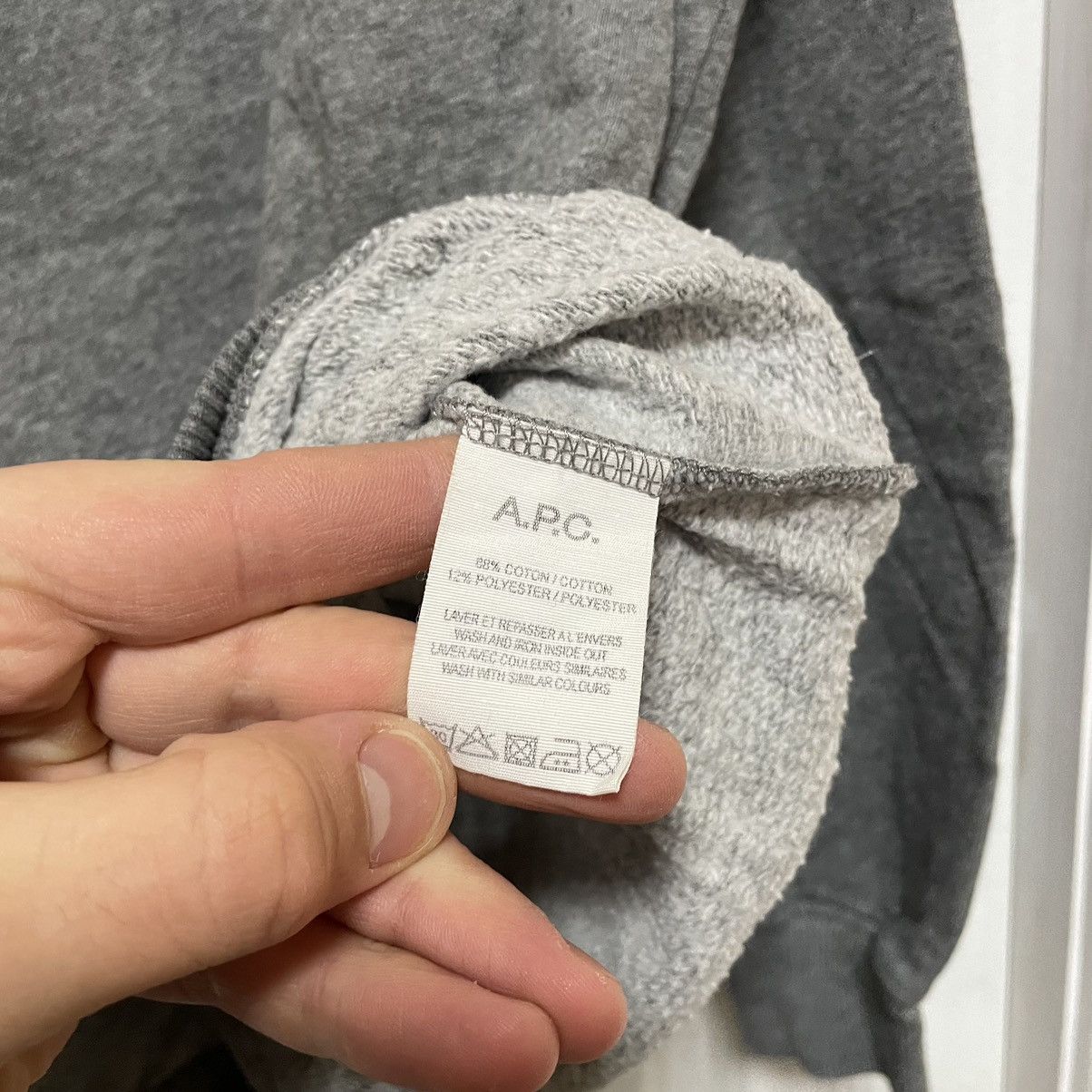 A.P.C. × Japanese Brand A.P.C. Logo Sweatshirt japan apc monkey 87 Collection Rare Size US S / EU 44-46 / 1 - 3 Thumbnail