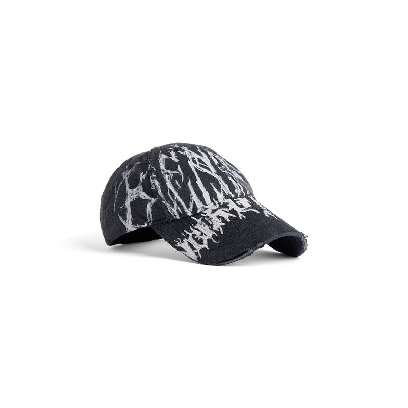 Balenciaga o1w1db10126 Size: L / DIY Metal Cap in Black/White Size ONE SIZE - 2 Thumbnail