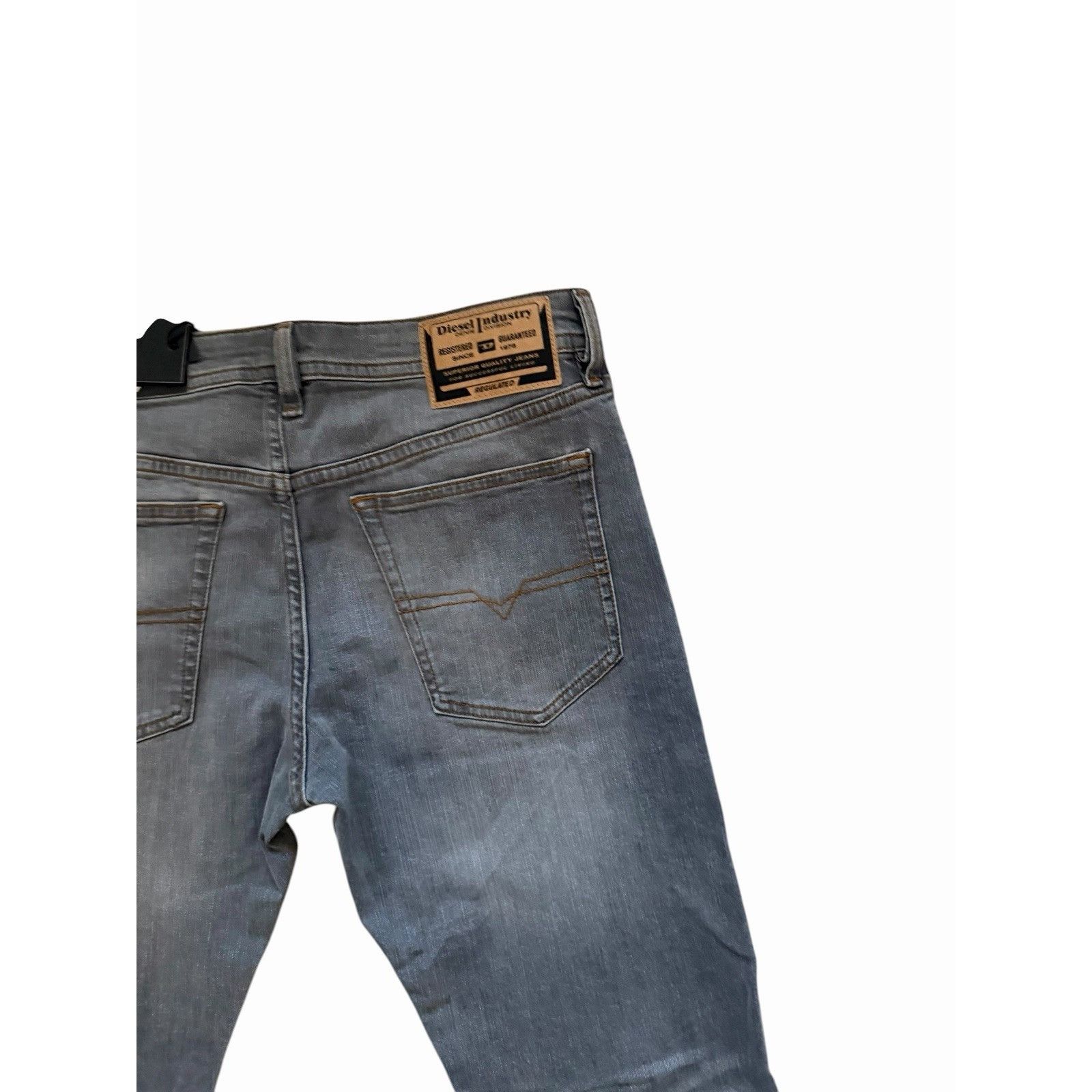 Diesel Diesel Mens Buster Slim Tapered Jeans RB061 Grey Size 32/30 Size US 32 / EU 48 - 4 Thumbnail
