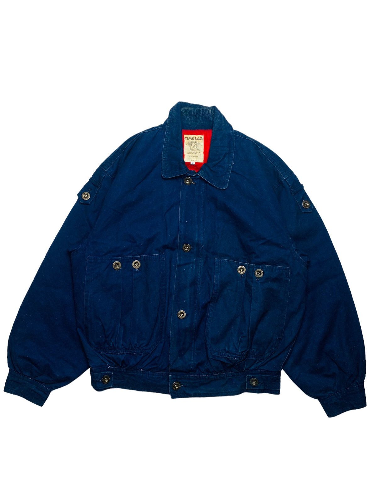 image of 20471120 x Beauty Beast 1980S Time Lag - Indigo Flight Jacket Sherpa Liner in Indigo Blue (Size Lar