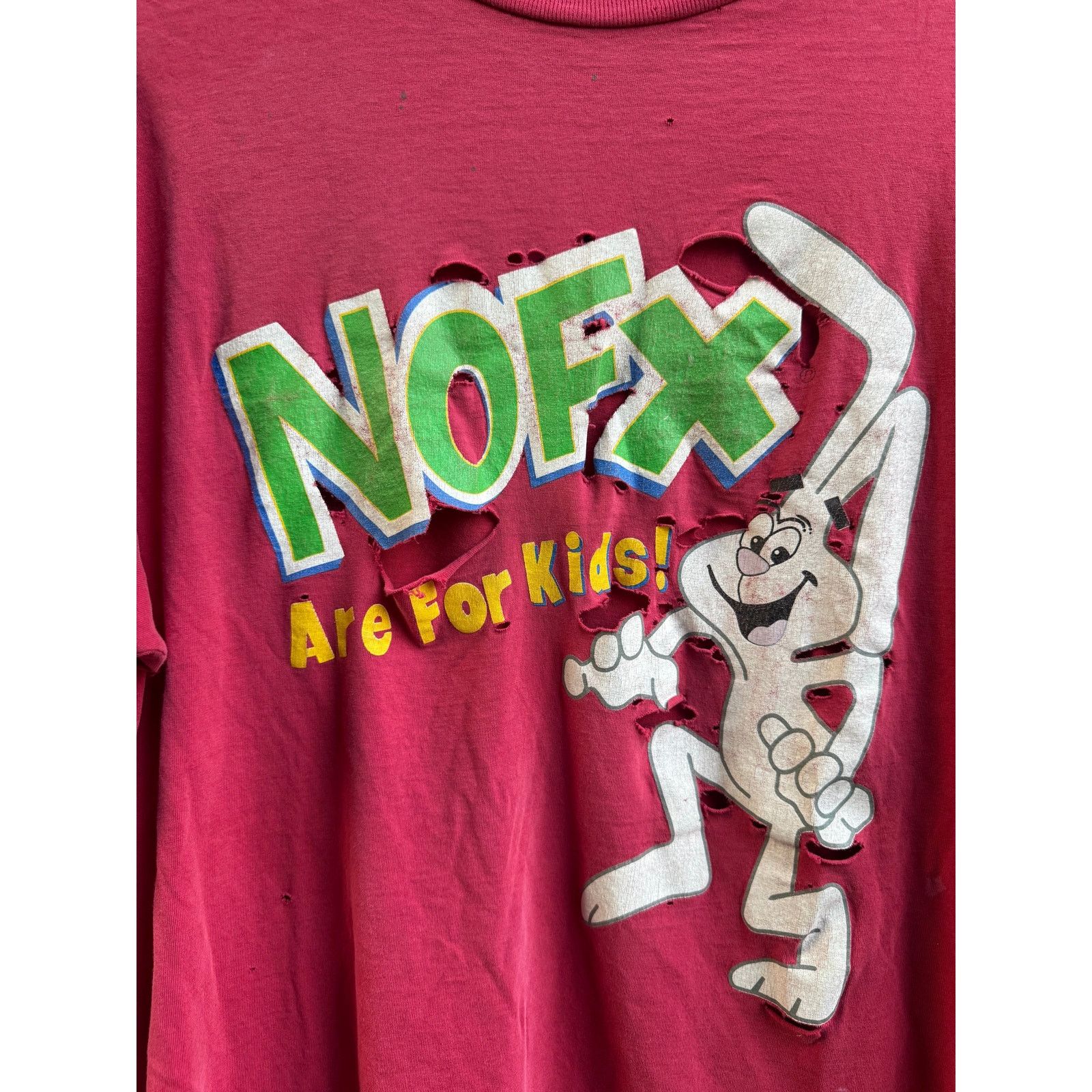Tultex Vintage 90's NOFX Are For Kids Red Tee Size XL- AS IS Size US XL / EU 56 / 4 - 2 Thumbnail