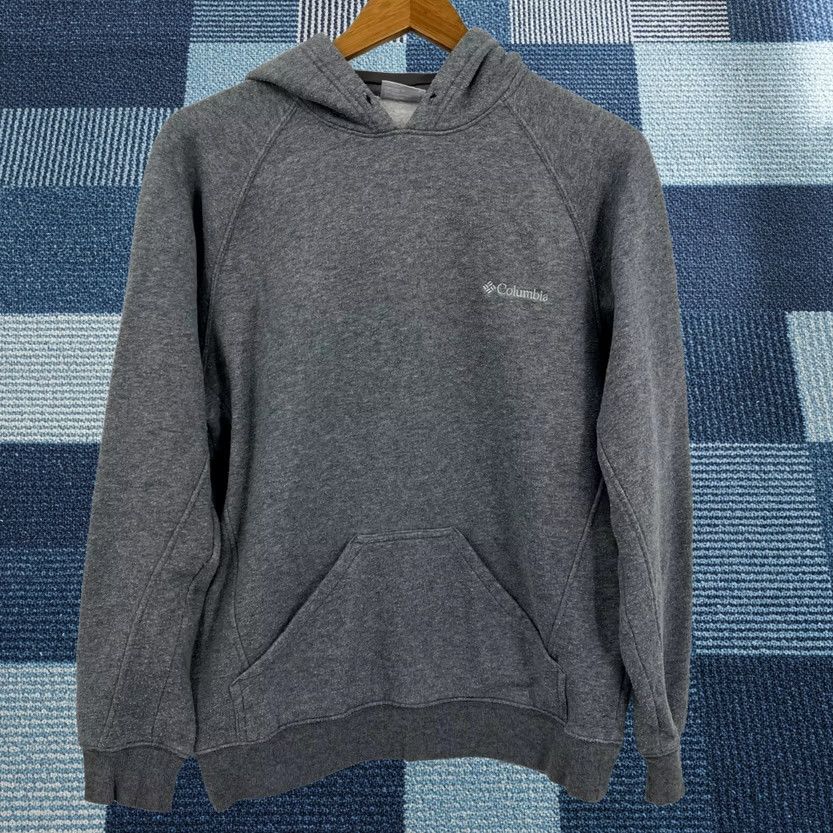 Vintage Columbia Hoodie Mens S Gray Men Size Embroidered Logo Solid Pocket Pullover Size US S / EU 44-46 / 1 - 1 Thumbnail