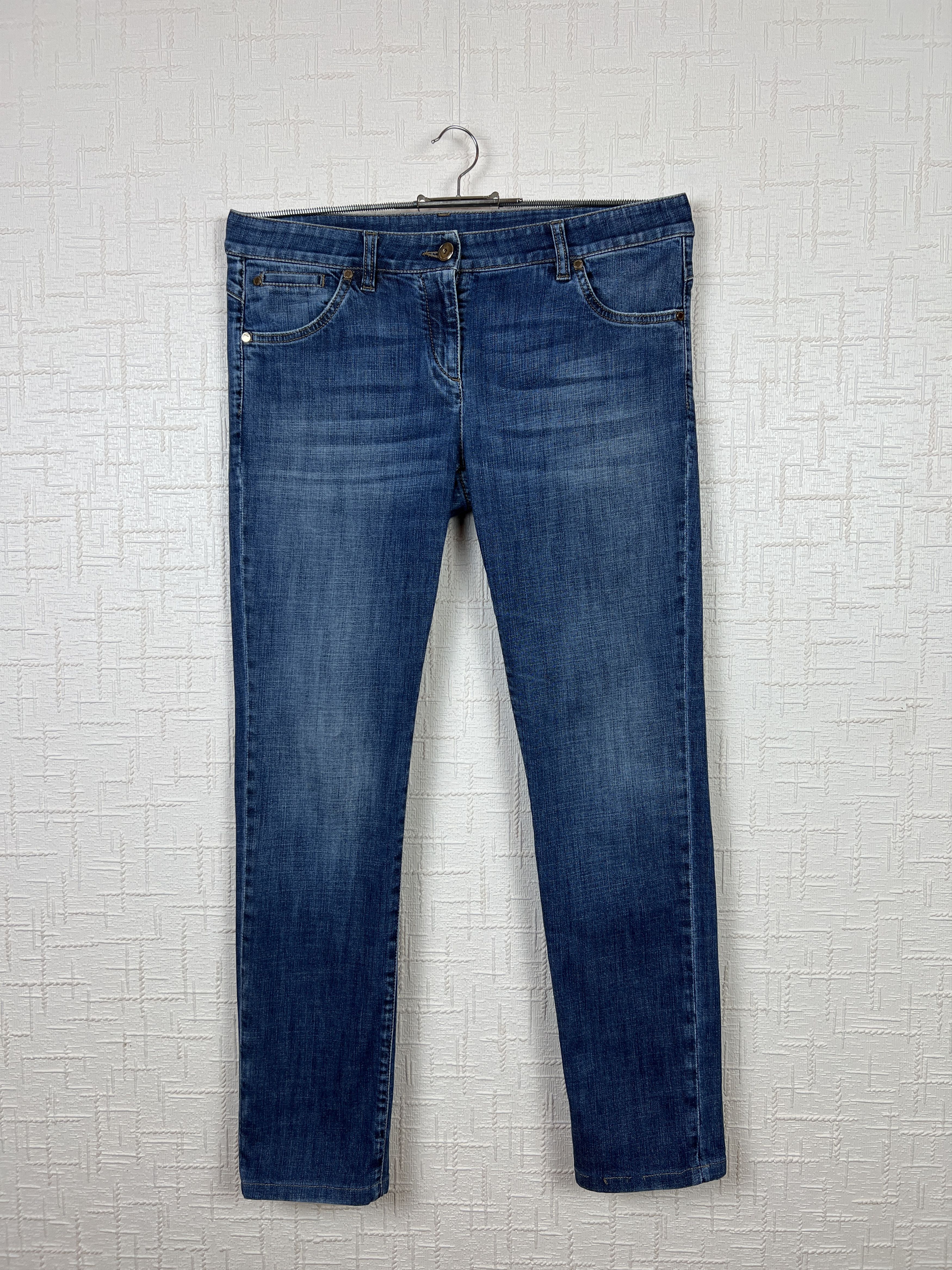 Brunello Cucinelli Brunello Cucinelli Women's Skinny Fit Blue Jeans Size 30" / US 8 / IT 44 - 1 Thumbnail