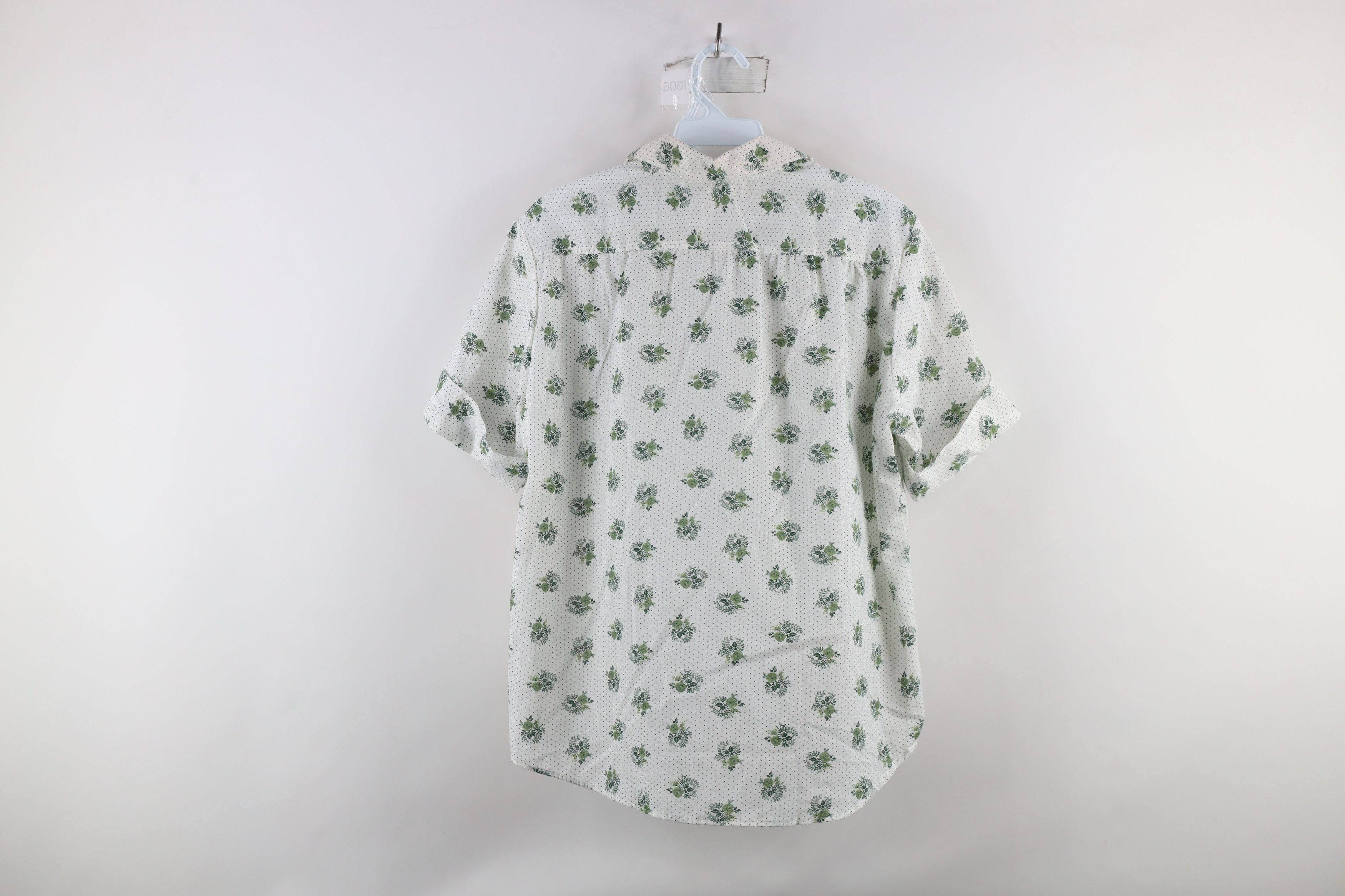 Vintage Vintage 60s Rockabilly Flower Looped Collar Button Shirt USA Size L / US 10 / IT 46 - 7 Thumbnail