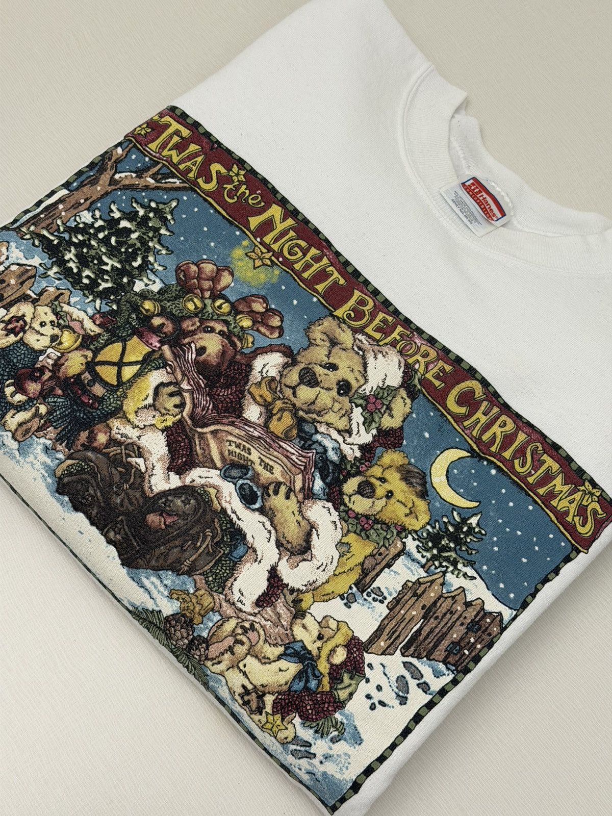 Hanes Vintage 1998 “Twas The Night Before Christmas” Crewneck XXL Size US XXL / EU 58 / 5 - 12 Thumbnail