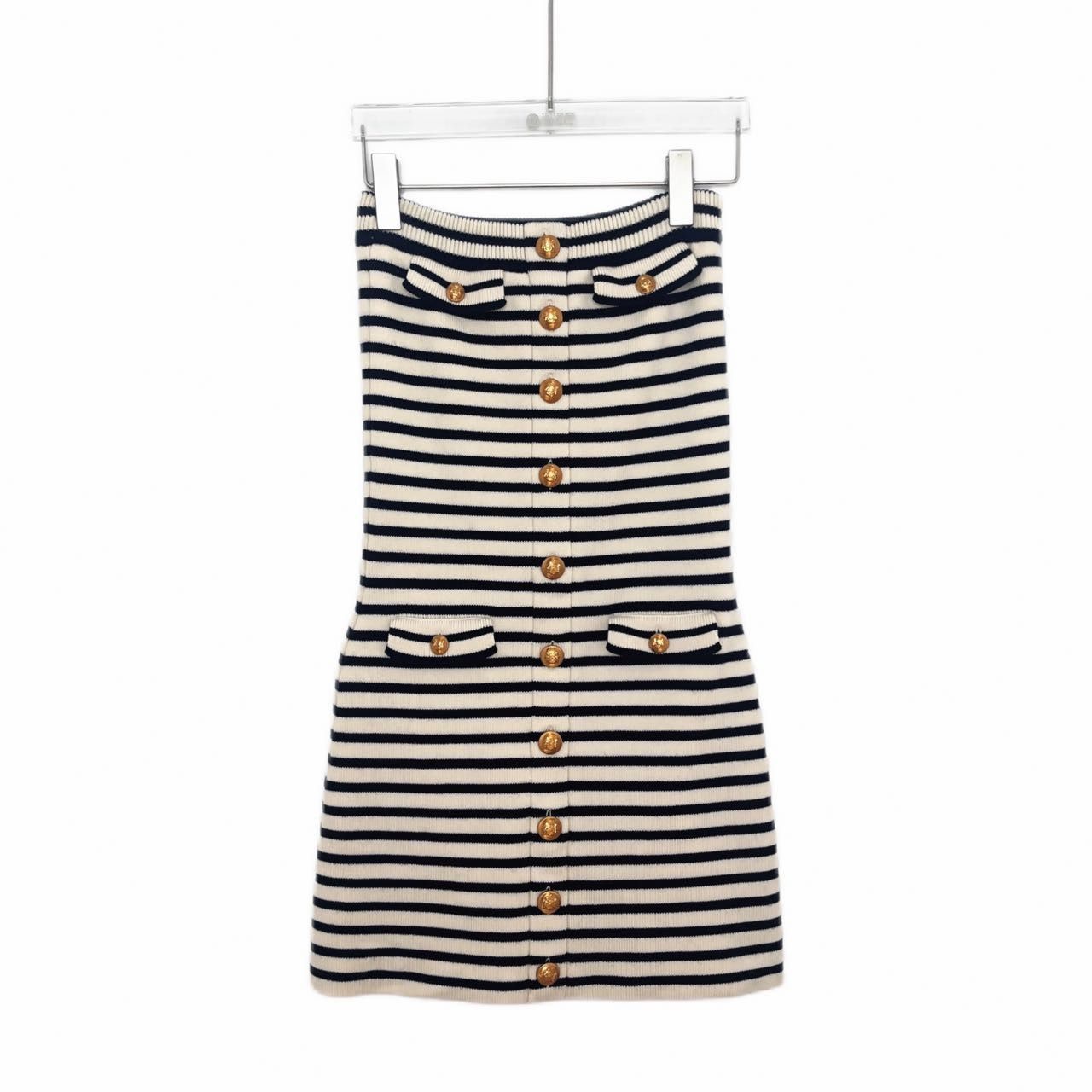 Celine Celine Striped Patch Pocket Sleeveless Dress K26WX Size S / US 4 / IT 40 - 1 Thumbnail