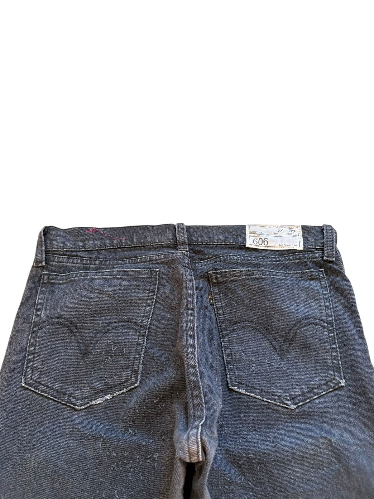 Levi's Vintage 90s Levis 606 Tactical Zipper Black Jeans Size US 34 / EU 50 - 8 Thumbnail