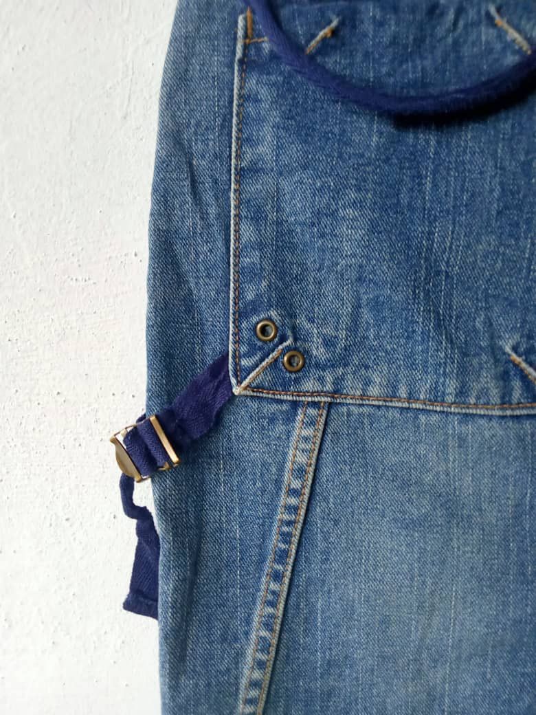 Seditionaries Japanese Brand Distressed Bondage Cargo Skirt Denim Size 28" / US 6 / IT 42 - 7 Thumbnail