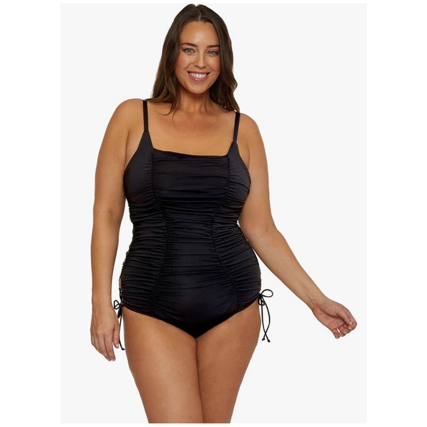 Other BECCA Color Code Plus Size Shirred One Piece 1X 16-18 $158 Size ONE SIZE - 1 Thumbnail