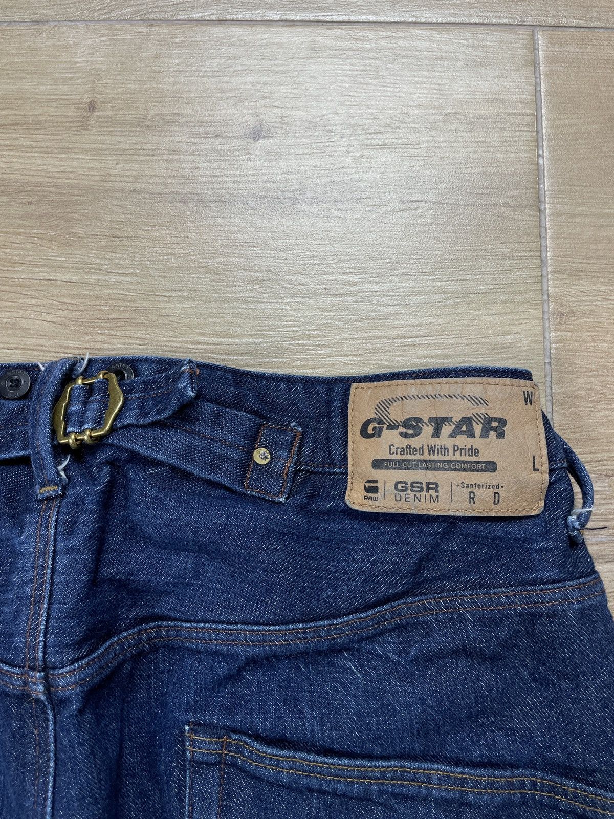 G-Star × Vintage Vintage G-Star Raw Us Lumber 25 Straight Denim Jeans Pants Size US 33 - 4 Thumbnail