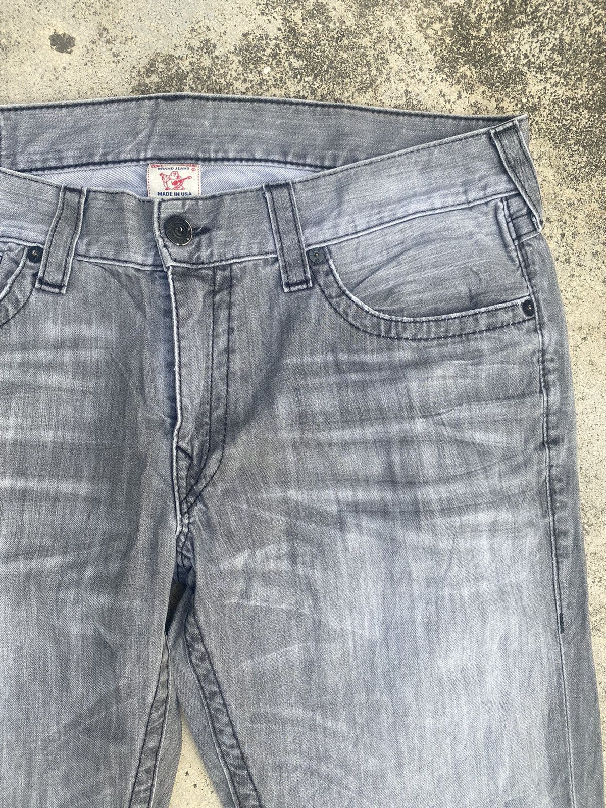 If Six Was Nine × Japanese Brand × True Religion True Religion Fade Loose Straightcut Black Label Edition Size US 39 - 7 Thumbnail