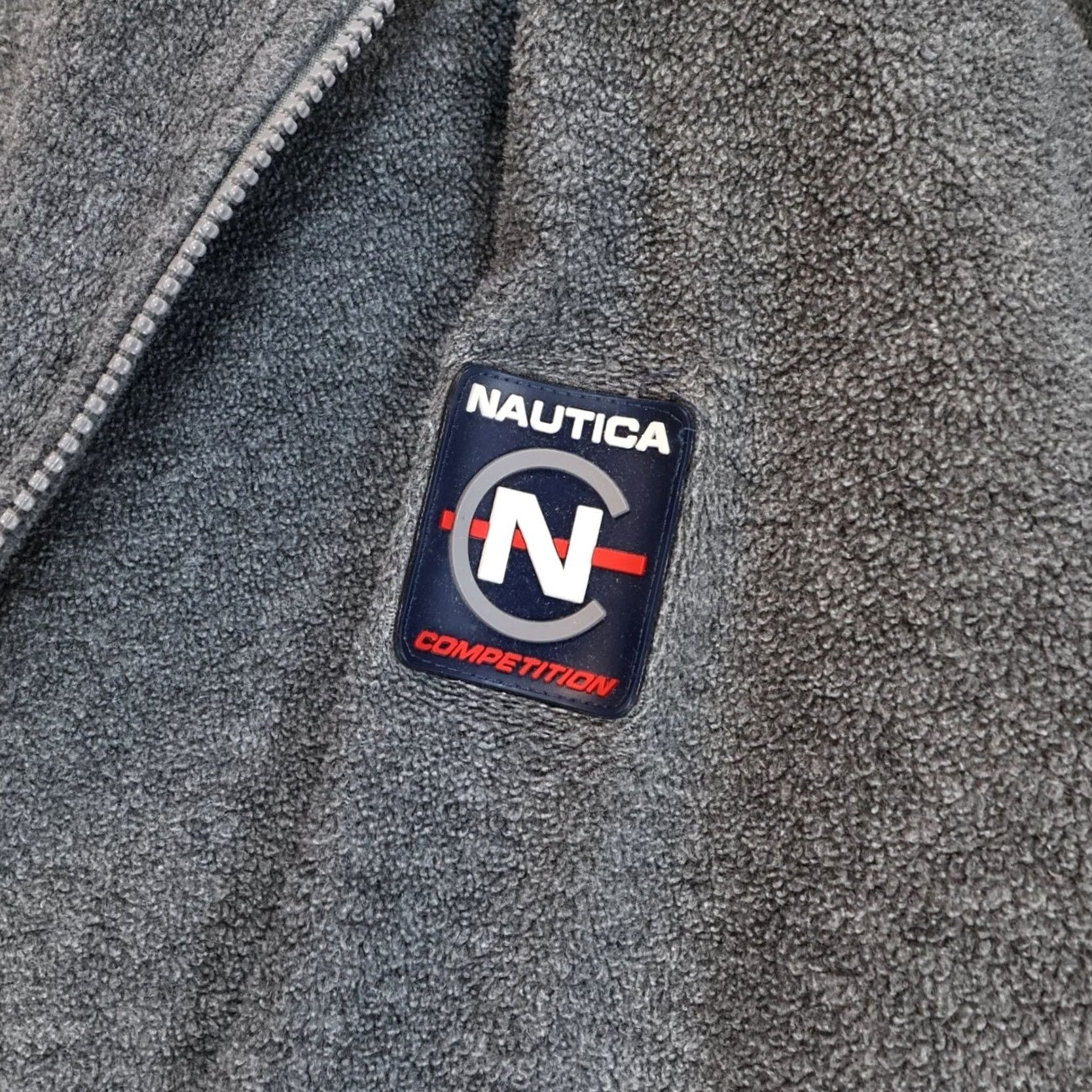Nautica VINTAGE Nautica Competition Fleece Pullover Mens Small Gray Quarter Zip Excellent Size US S / EU 44-46 / 1 - 7 Thumbnail
