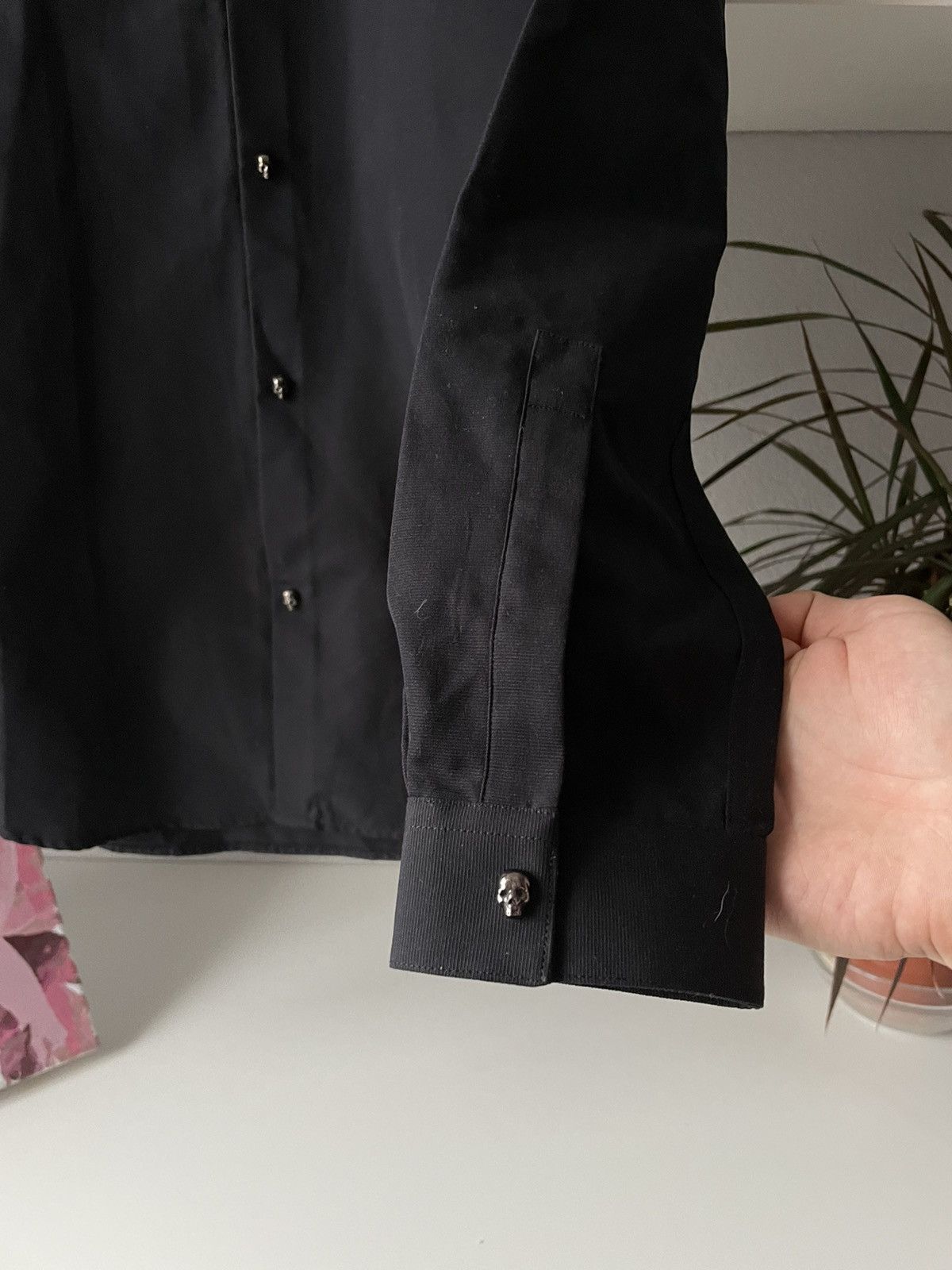 The Kooples The Kooples Shirt Button Up Black Chrome Hearts Style Skull Size US XS / EU 42 / 0 - 7 Thumbnail